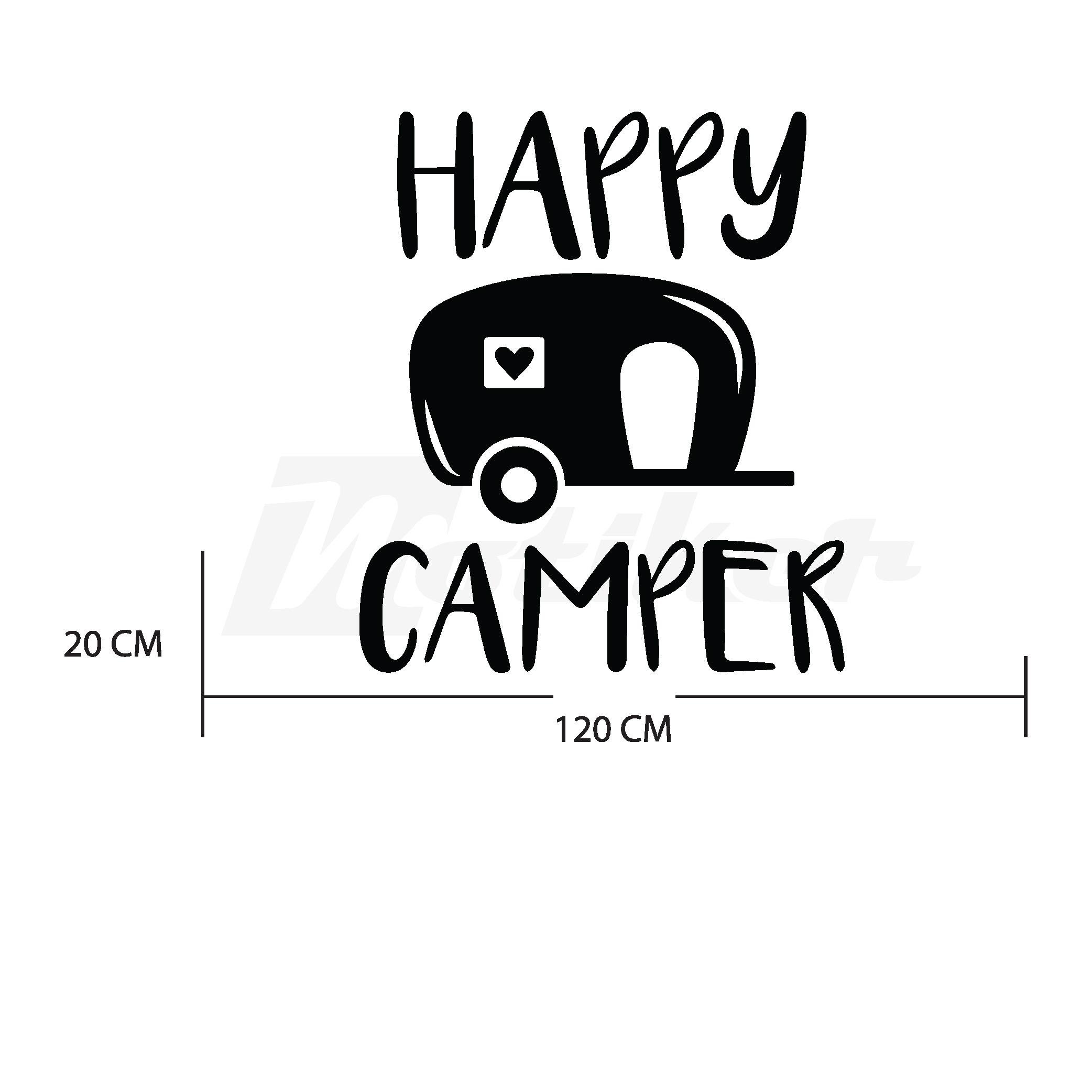 KaravanHappy Camper Karavan Off Road Sticker Etiket