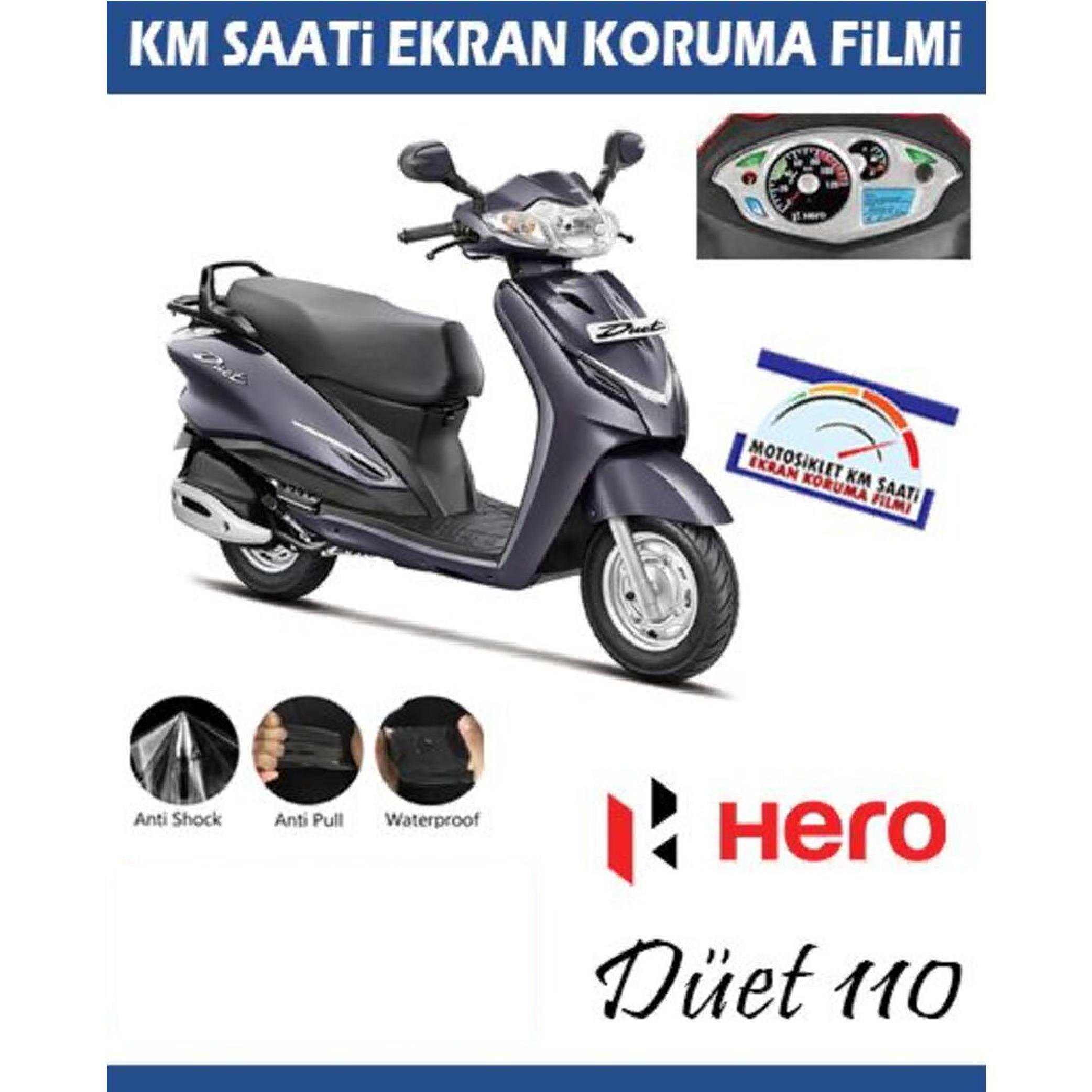 Ekran KorumasıHERO Düet 110 Serisi Motosiklet Ekran Km Koruyucu