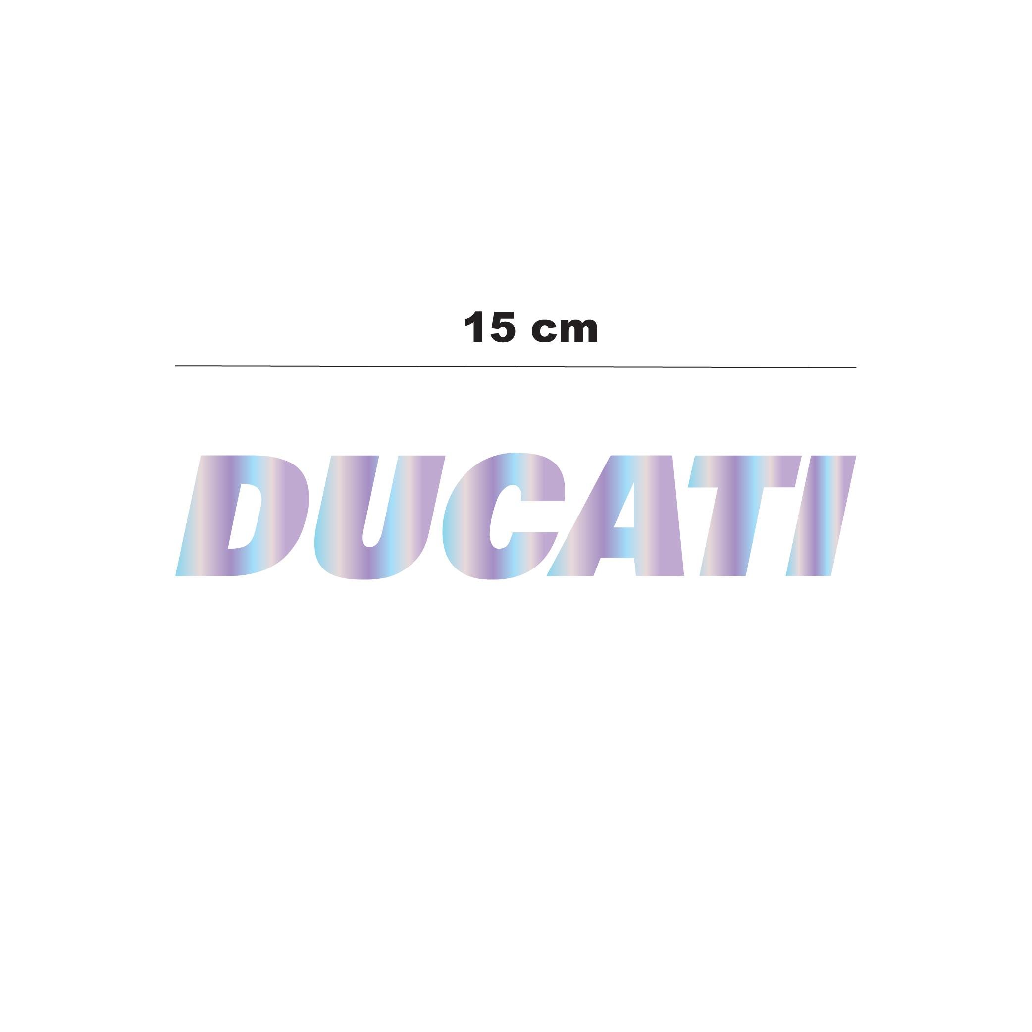 DUCATIHologram 15cm Ducati Sticker Etiket Modeli