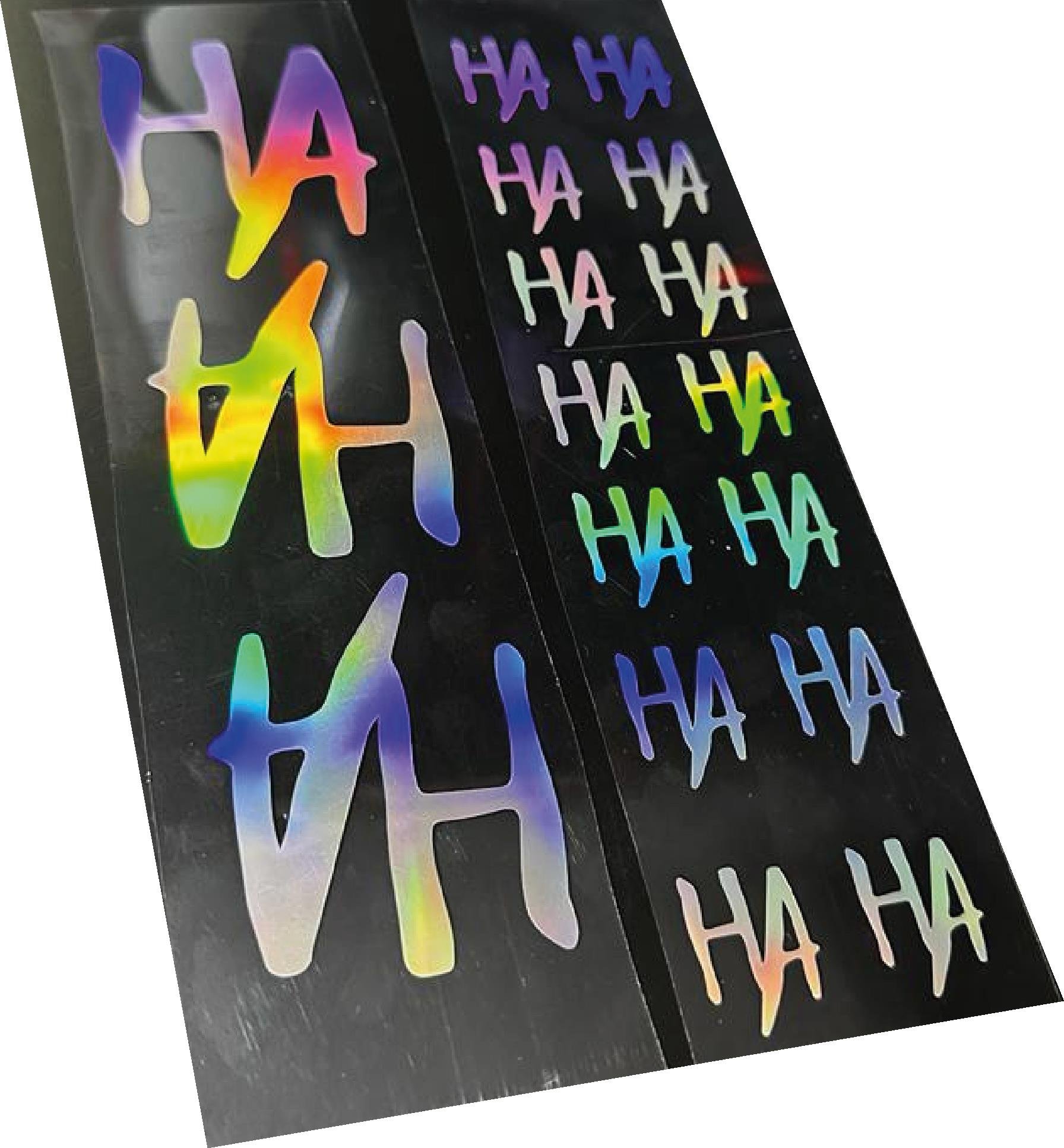 Hologram Motosiklet Ha Ha Ha Sticker Etiket Modeli