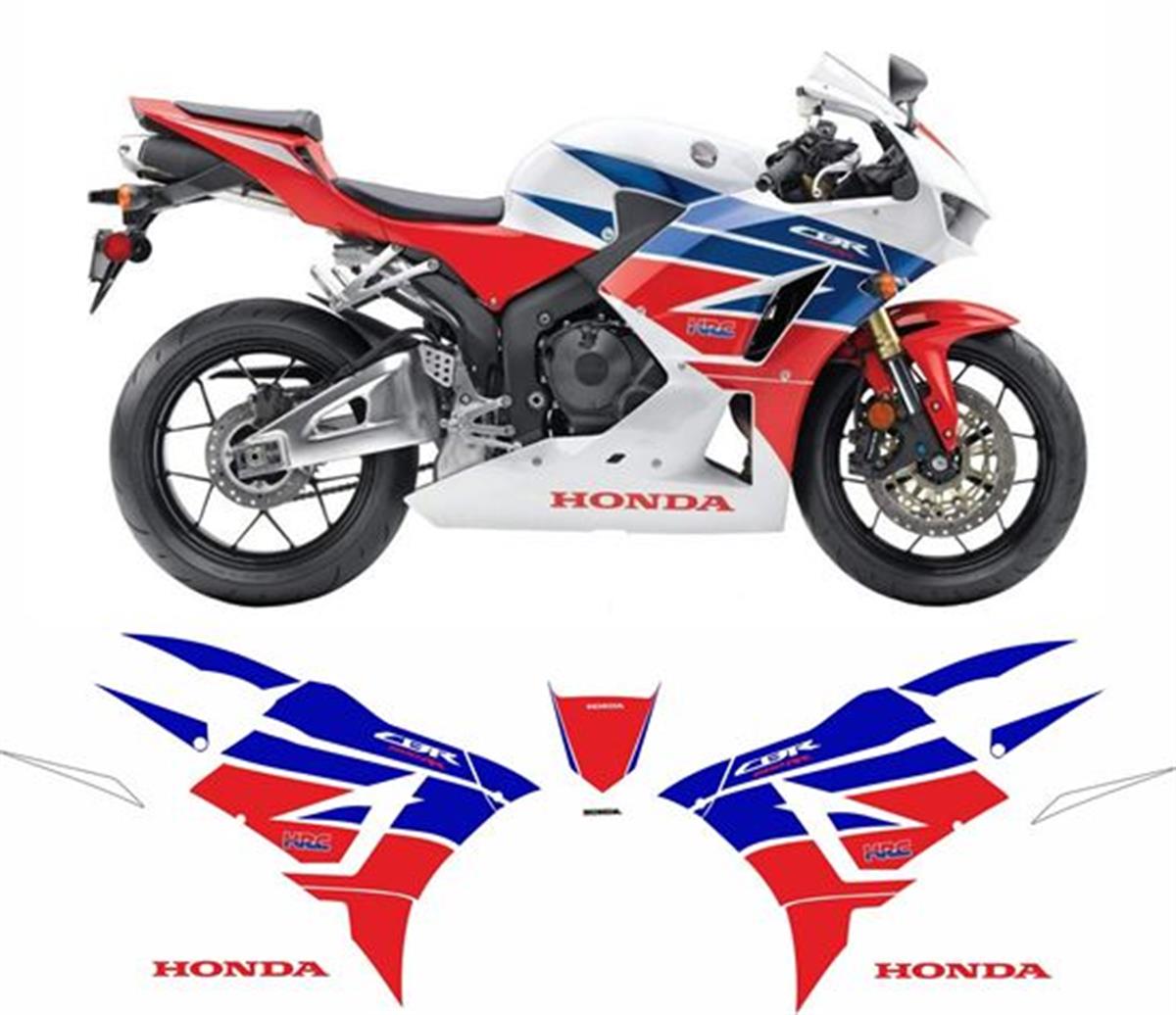 Honda 600RR 2013-2017 HRC Sticker Etiket Modeli 