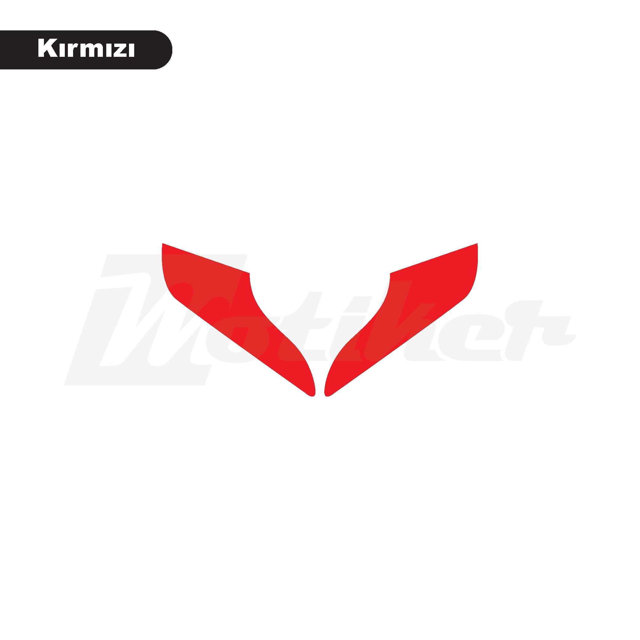 ActiviaHonda Activa Yeni Kasa Far Sticker Kaplama Renkli Kırmızı