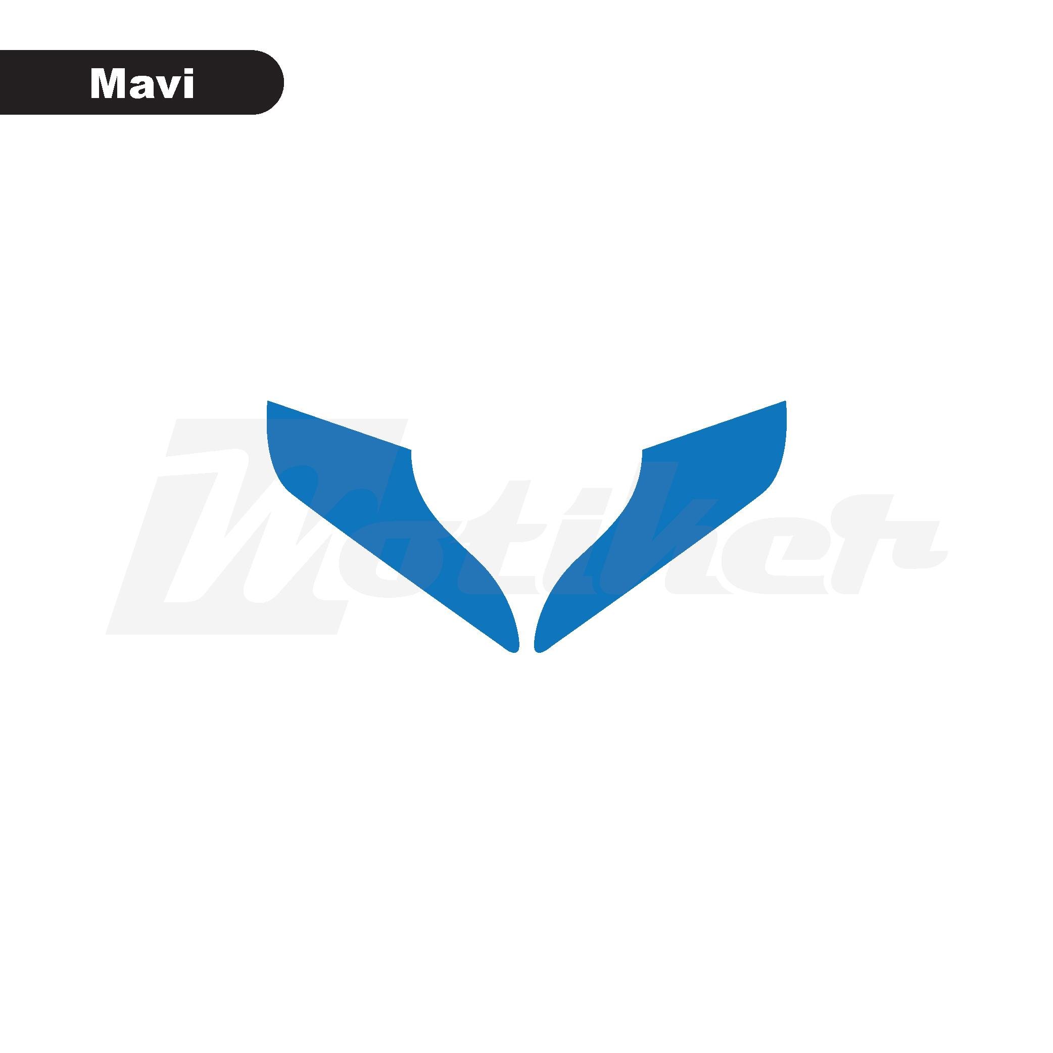 ActiviaHonda Activa Yeni Kasa Far Sticker Kaplama Renkli Mavi