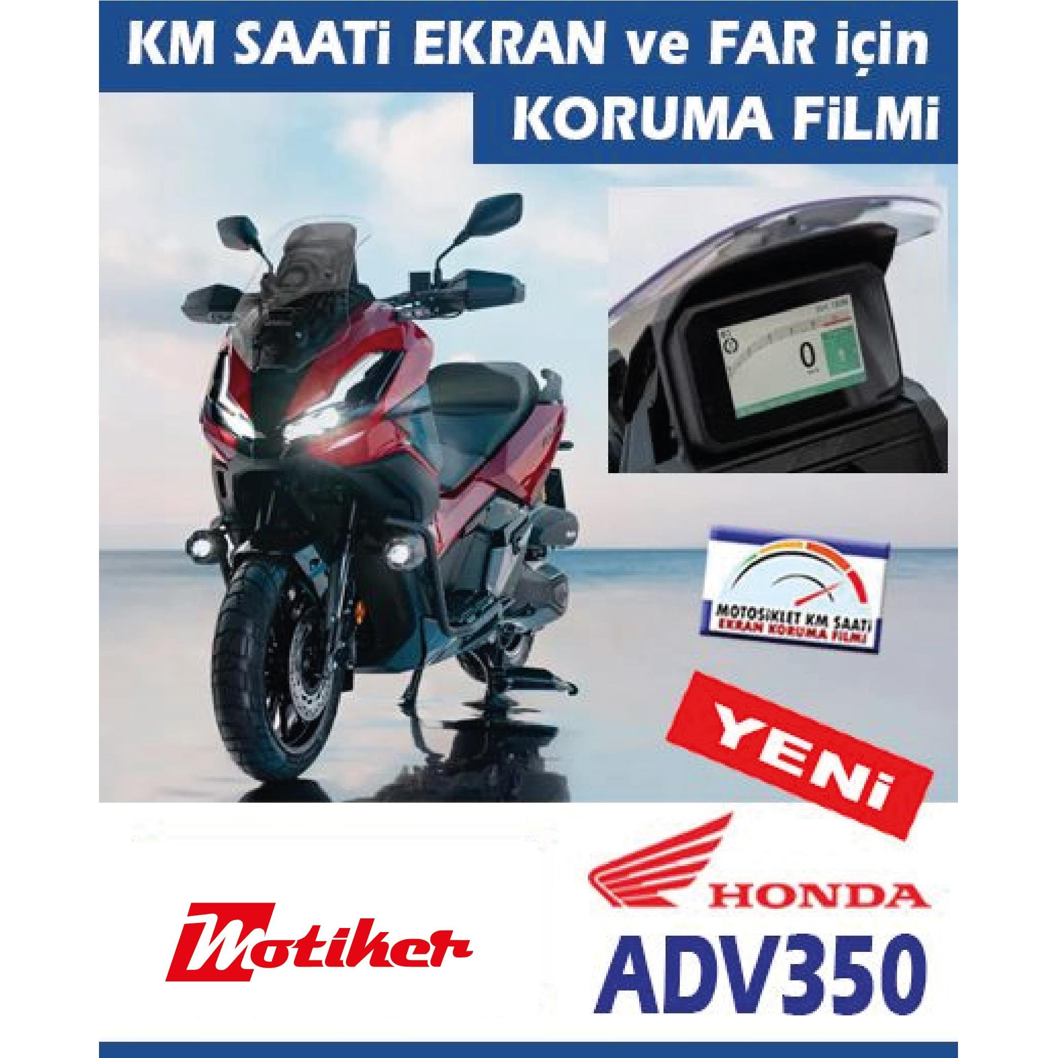 X-ADV 350Honda ADV350 Motosiklet Far ve Ekran Km Koruyucu