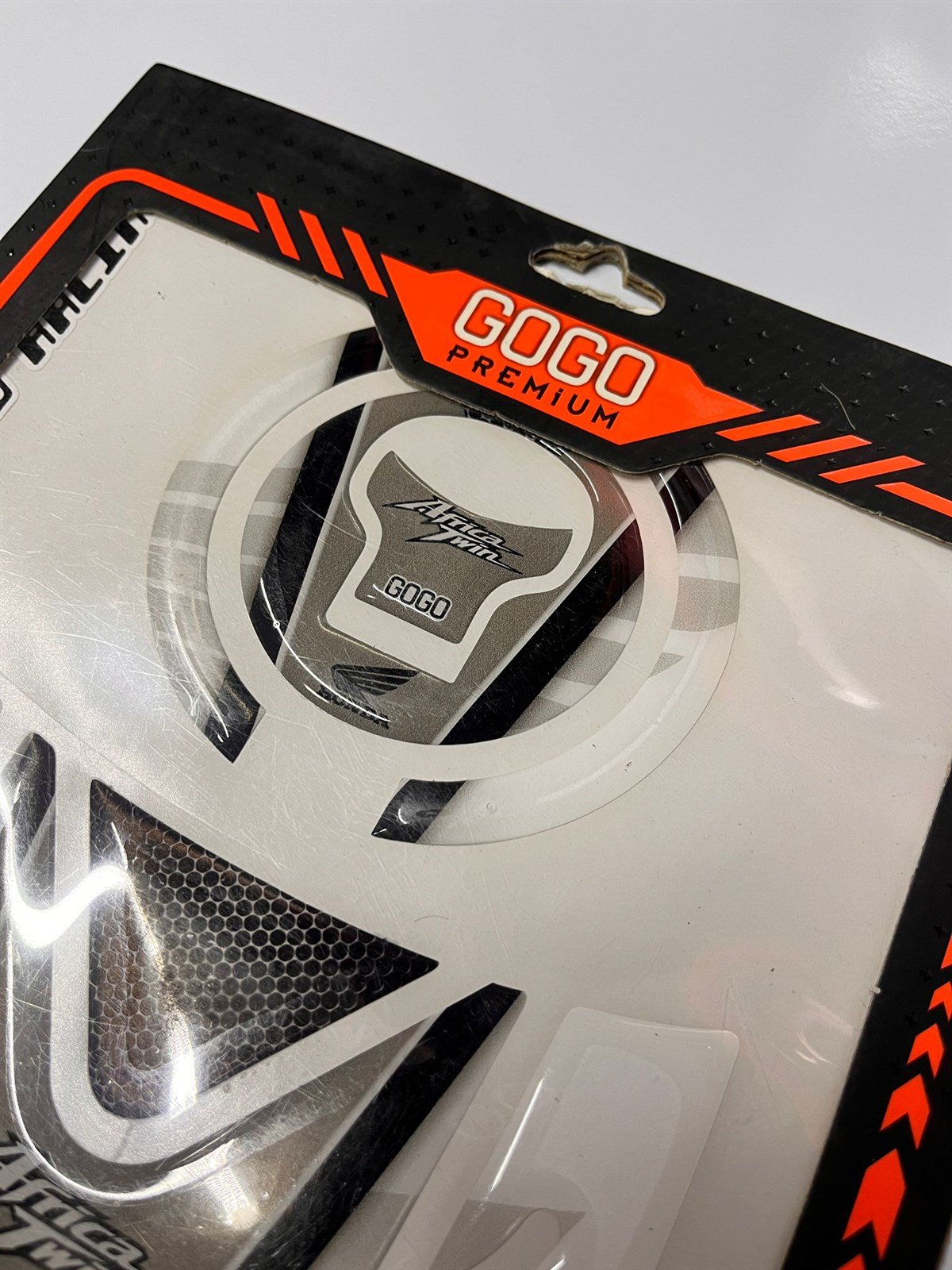 Honda Africa Twin Gri Tank Pad Damla Sticker Etiket Modeli