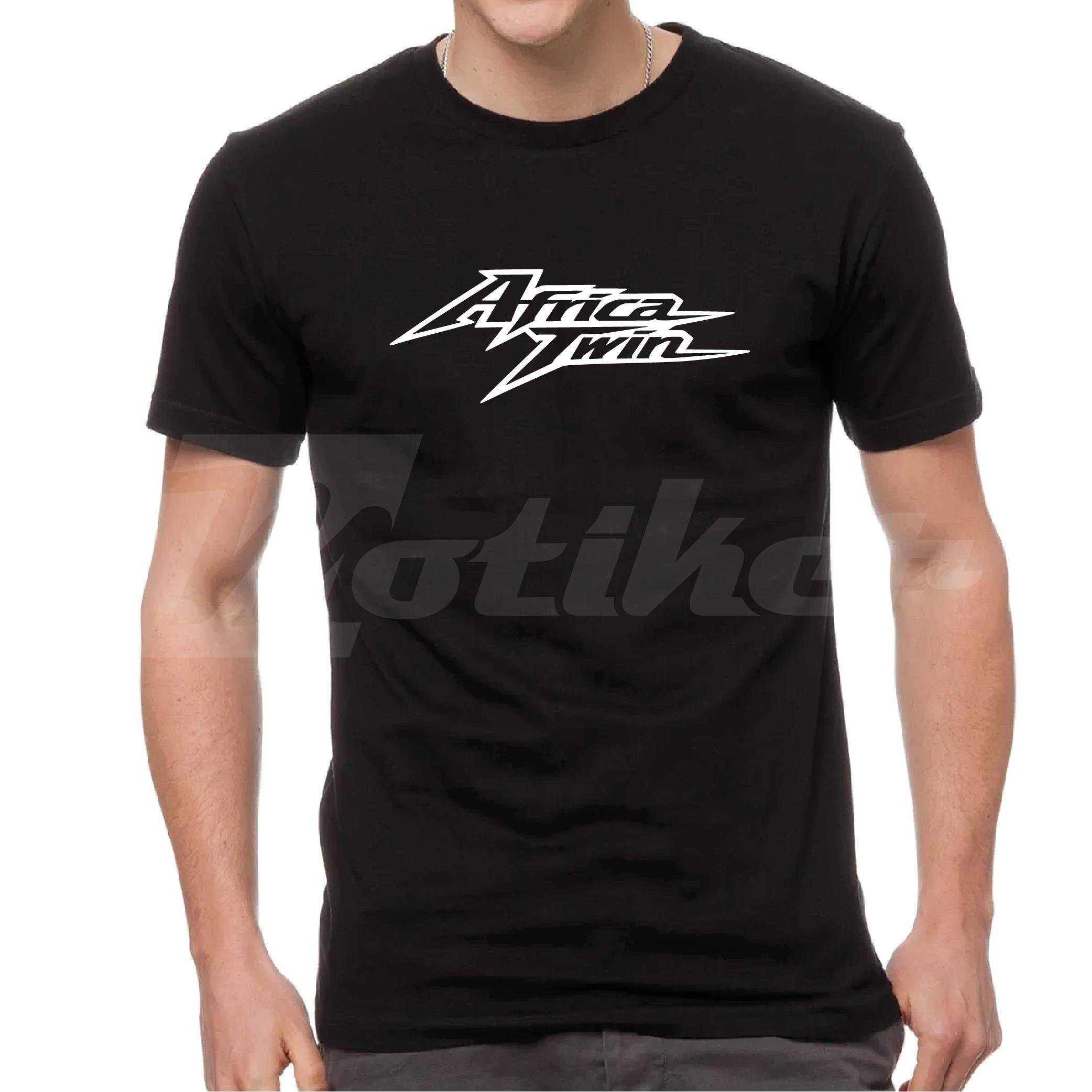 T-ShirtHonda Africa Twin Logo Tasarım Motorcu Tişörtü Beyaz 