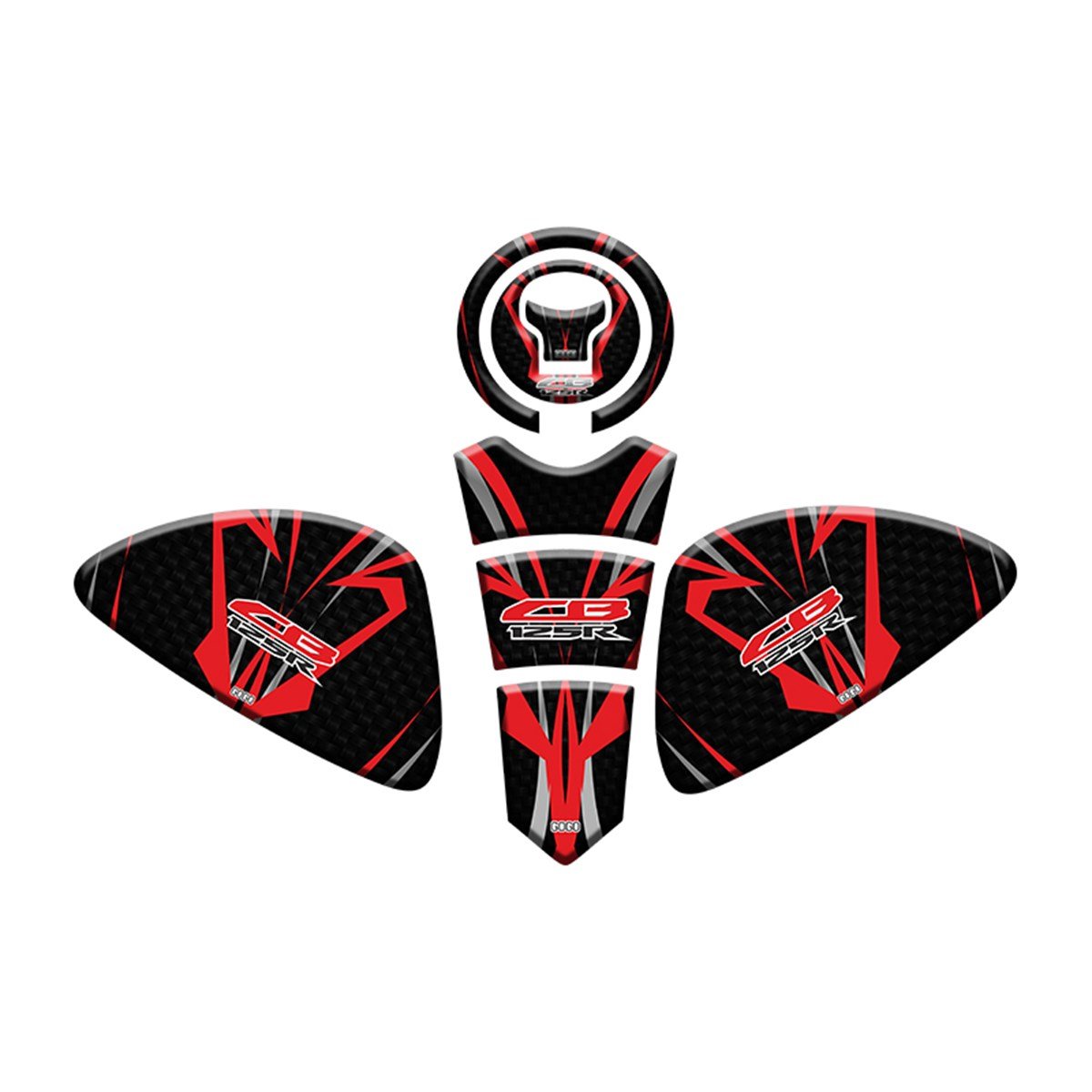 HONDA CB125R UYUMLU Tank Pad Set