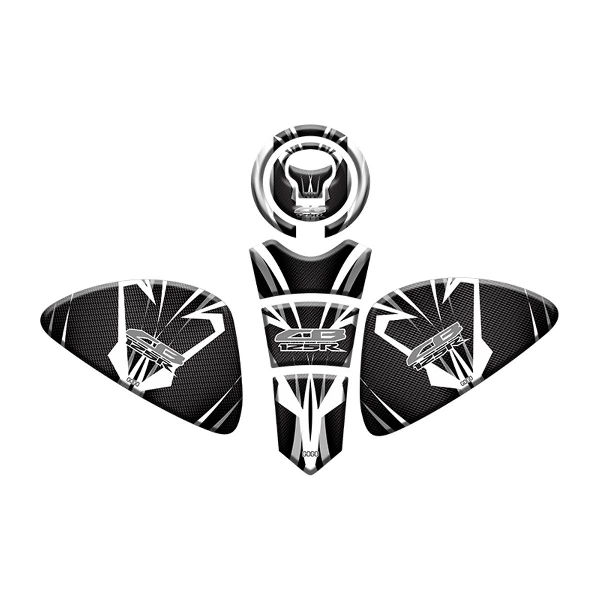 HONDA CB125R UYUMLU Tank Pad Set