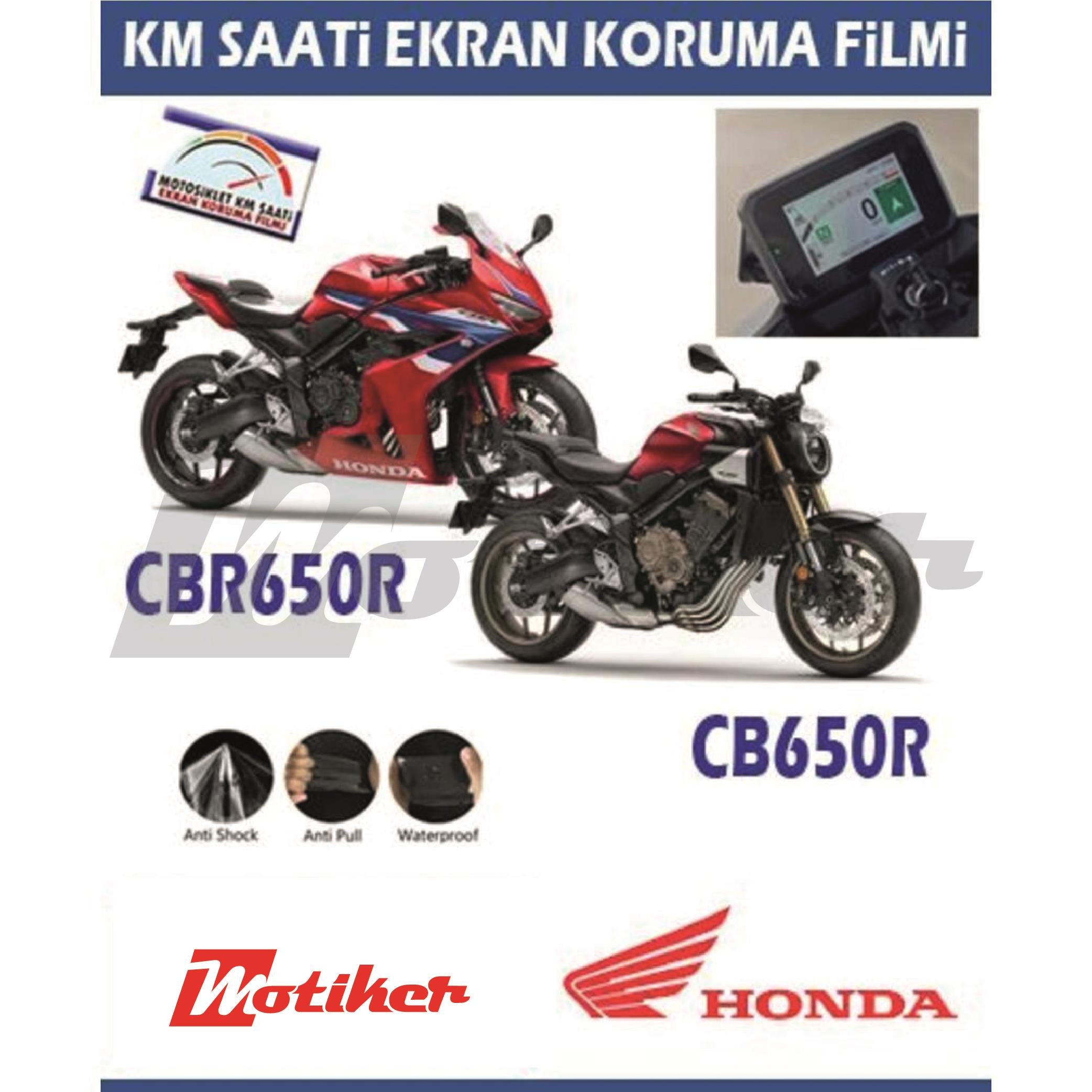 CBR650 RHonda CB650R / CBR650R 2025 Motosiklet Ekran Km Koruyucu PPF
