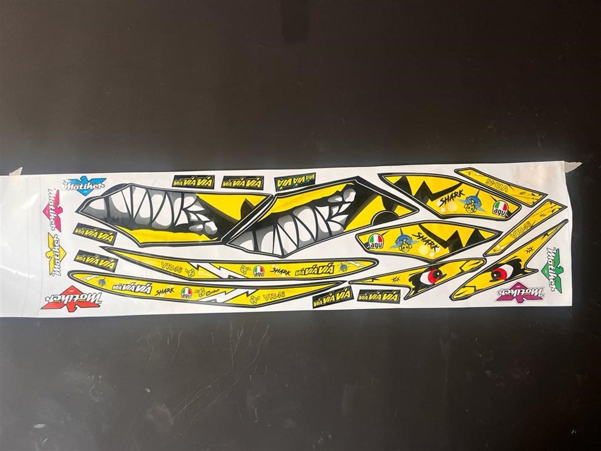 Honda CBF 150 Sarı Shark Köpek Balığı Sticker Etiket Modeli