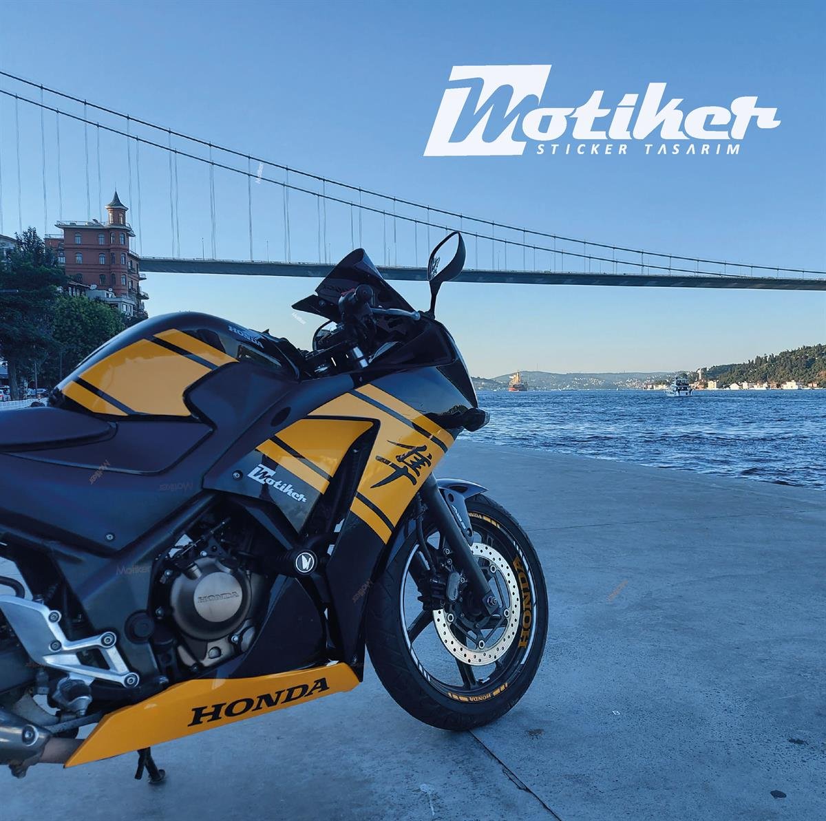 Honda CBR 250R 2014-17 Desenli Sticker Etiket Modeli