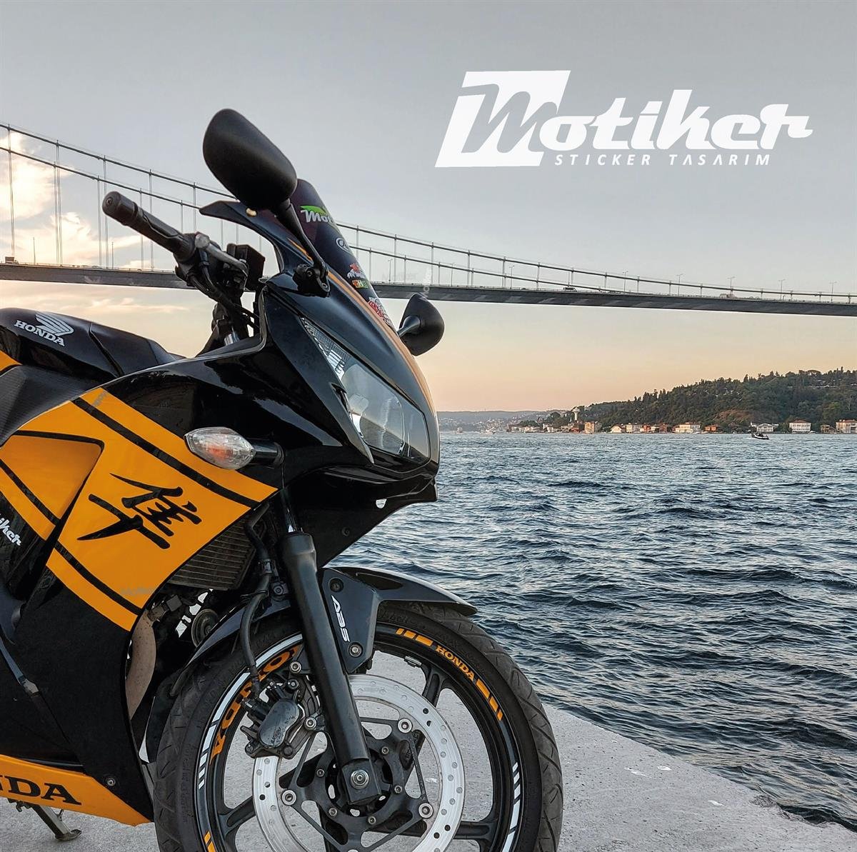 Honda CBR 250R 2014-17 Desenli Sticker Etiket Modeli