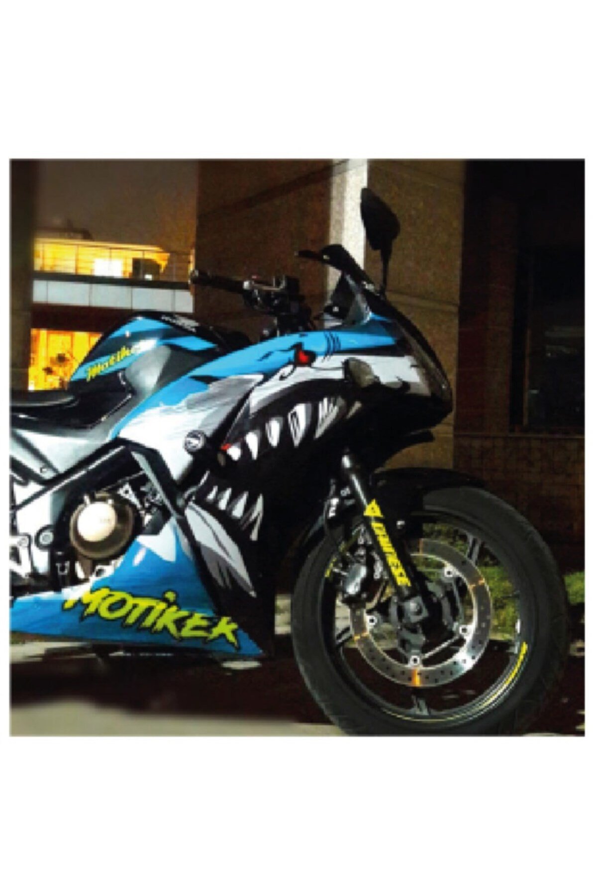 Honda CBR 250R 2014-17 Mavi Shark Sticker Etiket Modeli