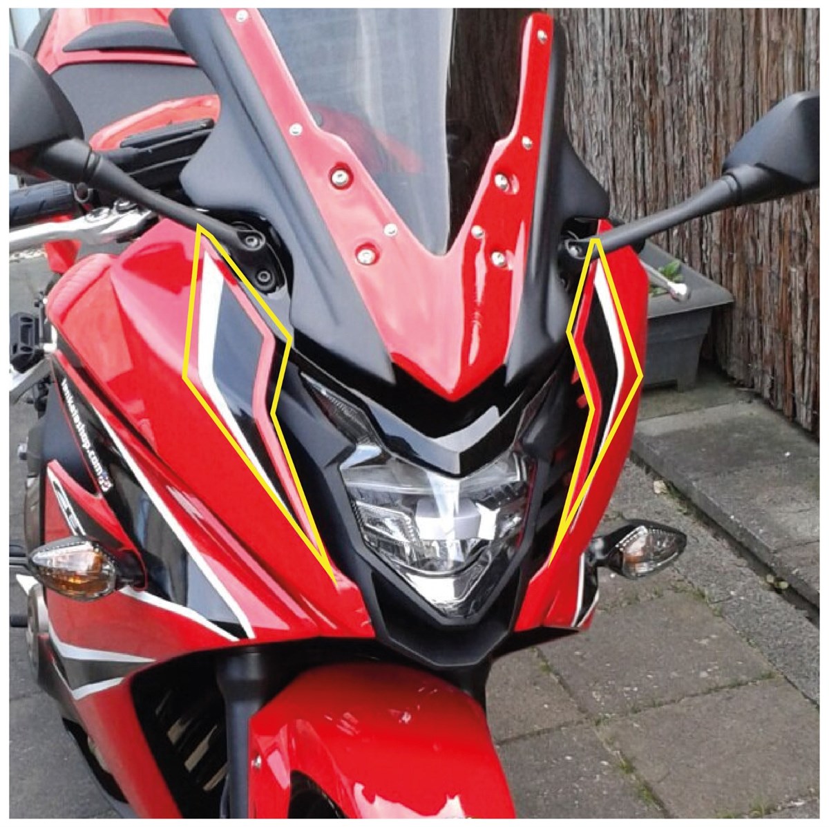 Honda Cbr 650F Kafa Grenaj Sticker