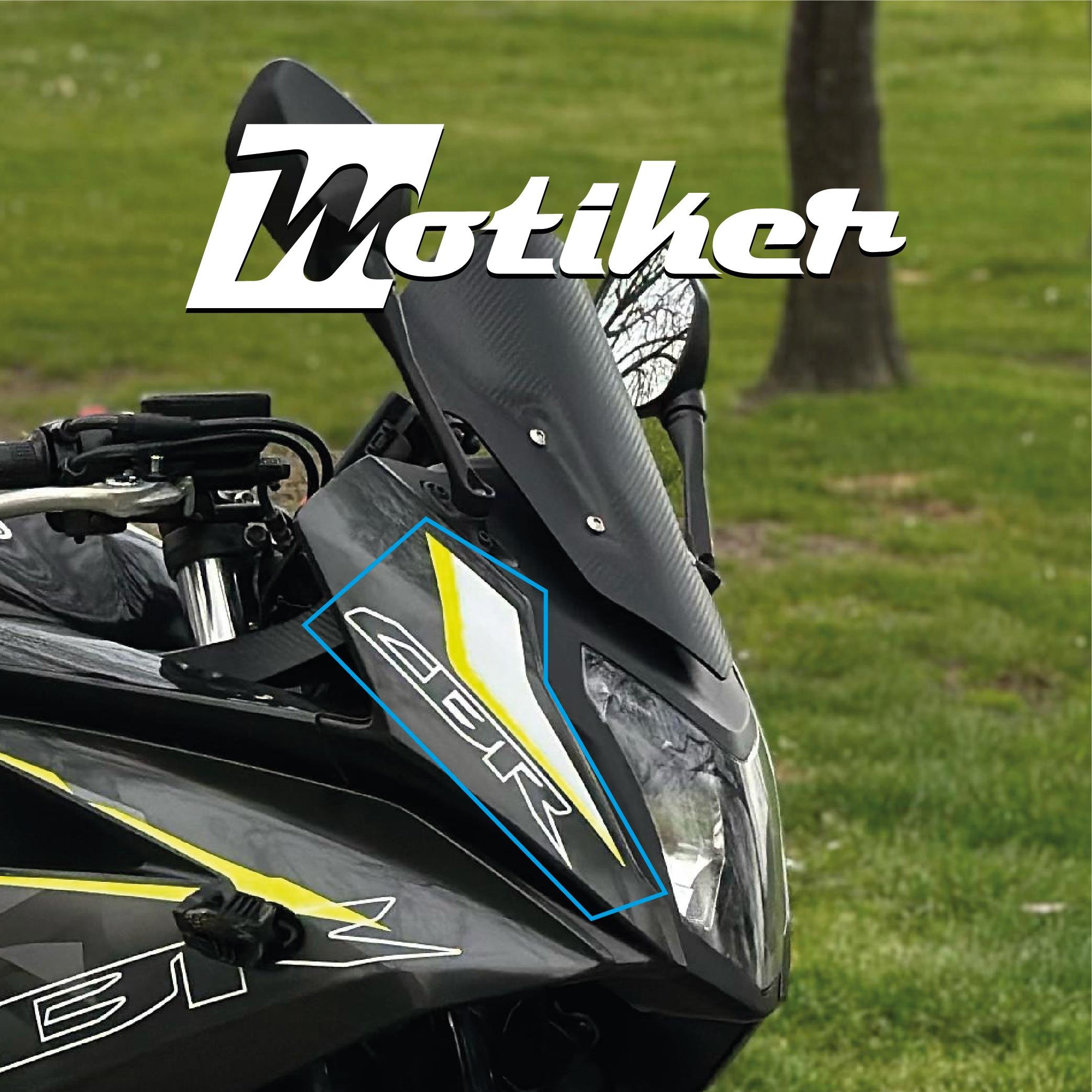 CBR650FHonda Cbr 650F Kafa Grenaj Sticker Neon Beyaz CBR Yazılı