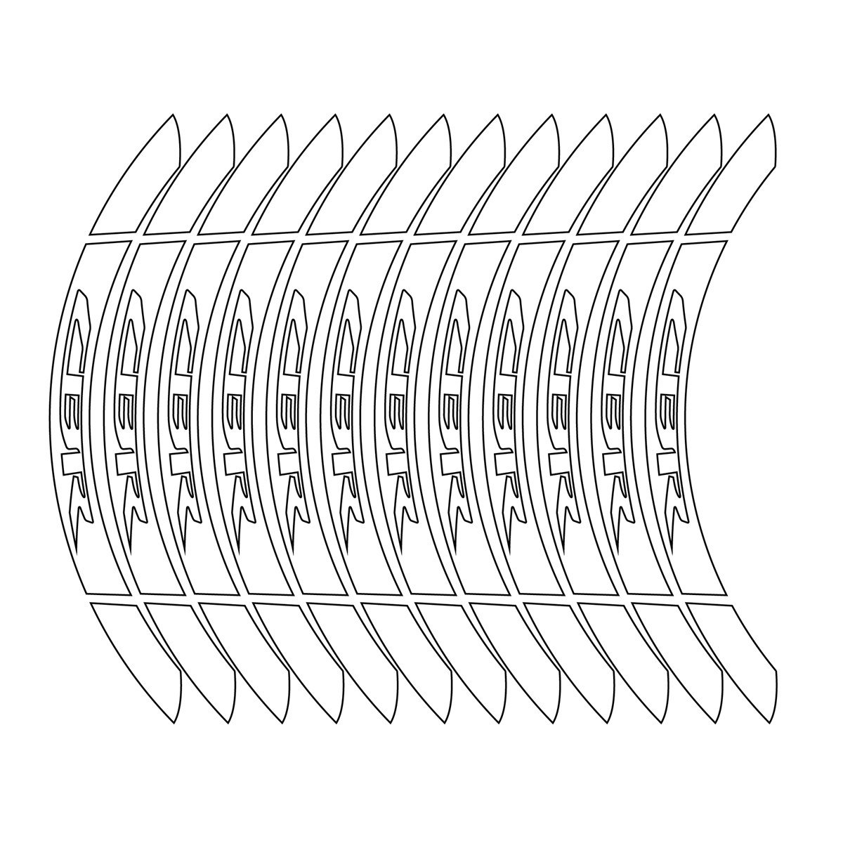 Honda CBR İç Dış Jant Sticker