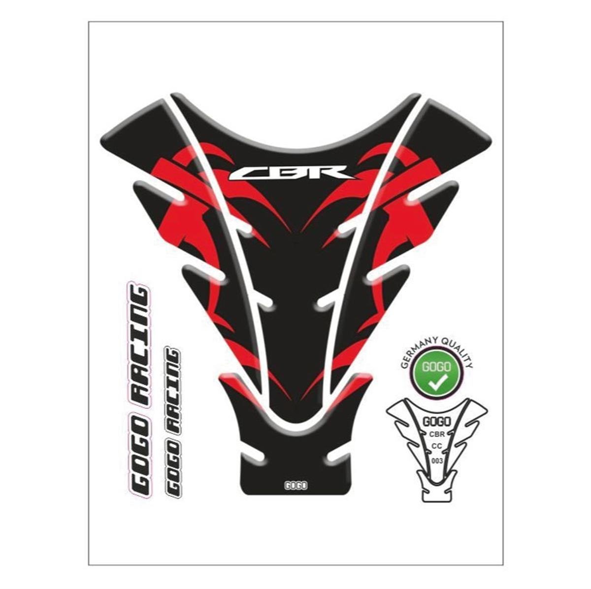 Honda CBR1000 Striped Tank pad Sticker Etiket Model 