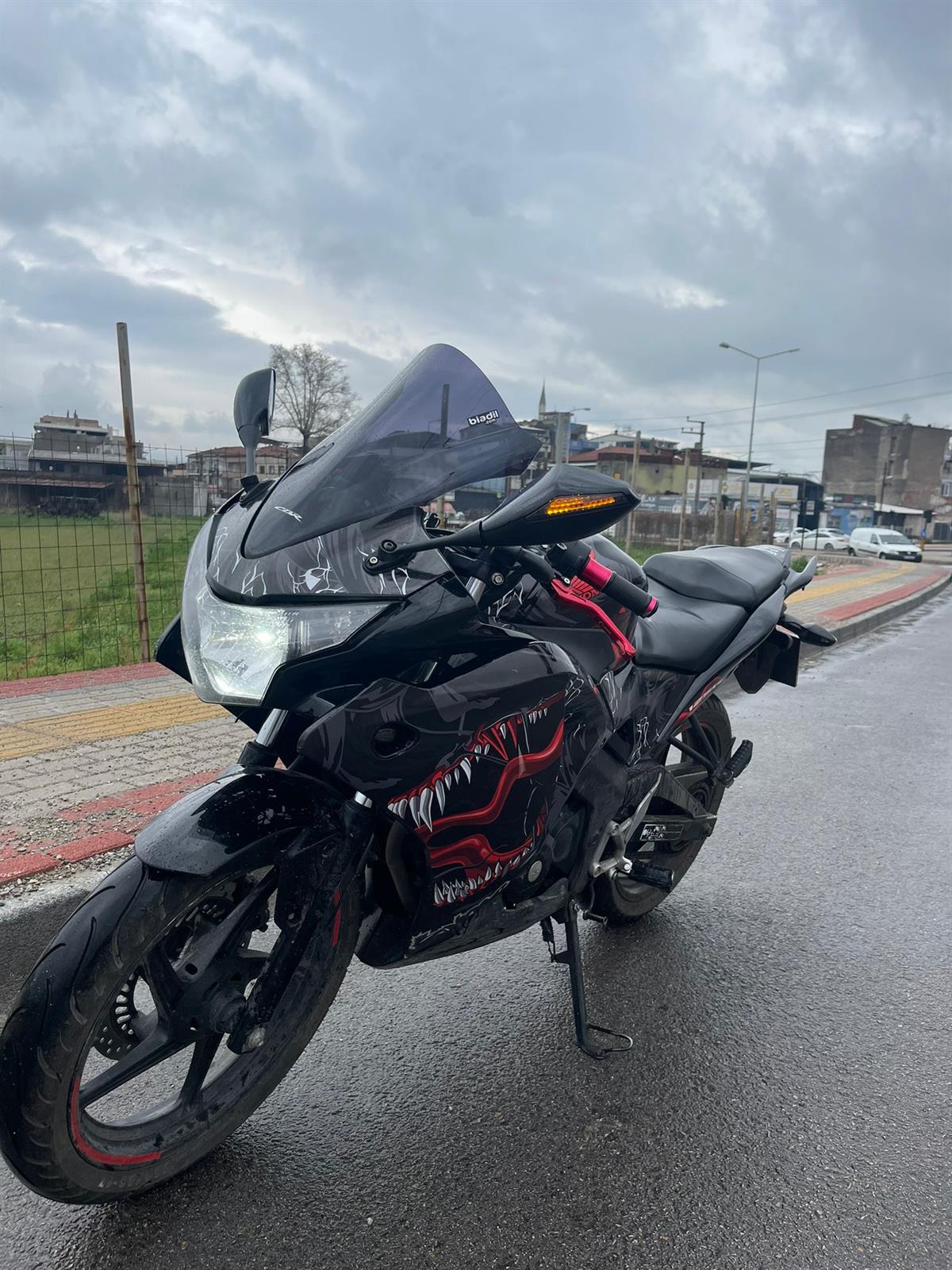 Honda CBR125R Venom Parça Sticker Baskılı Model