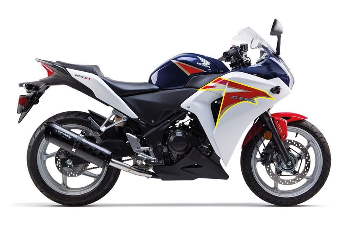 Honda Cbr250R 2011 HRC Sol Grenaj Sticker