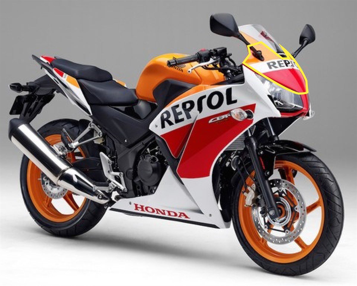 Honda Cbr250R 2014 REPSOL Kafa Sticker