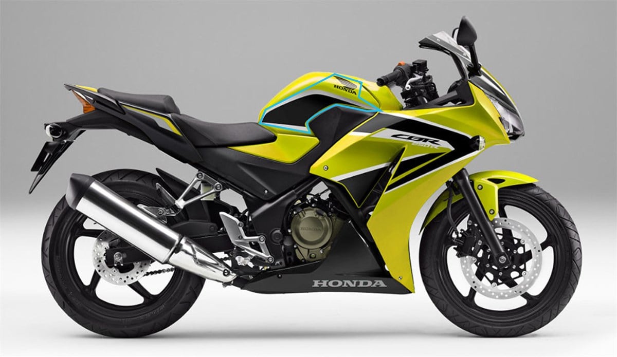 Honda Cbr250R 2017 Yeşil Sol Depo Grenaj Sticker