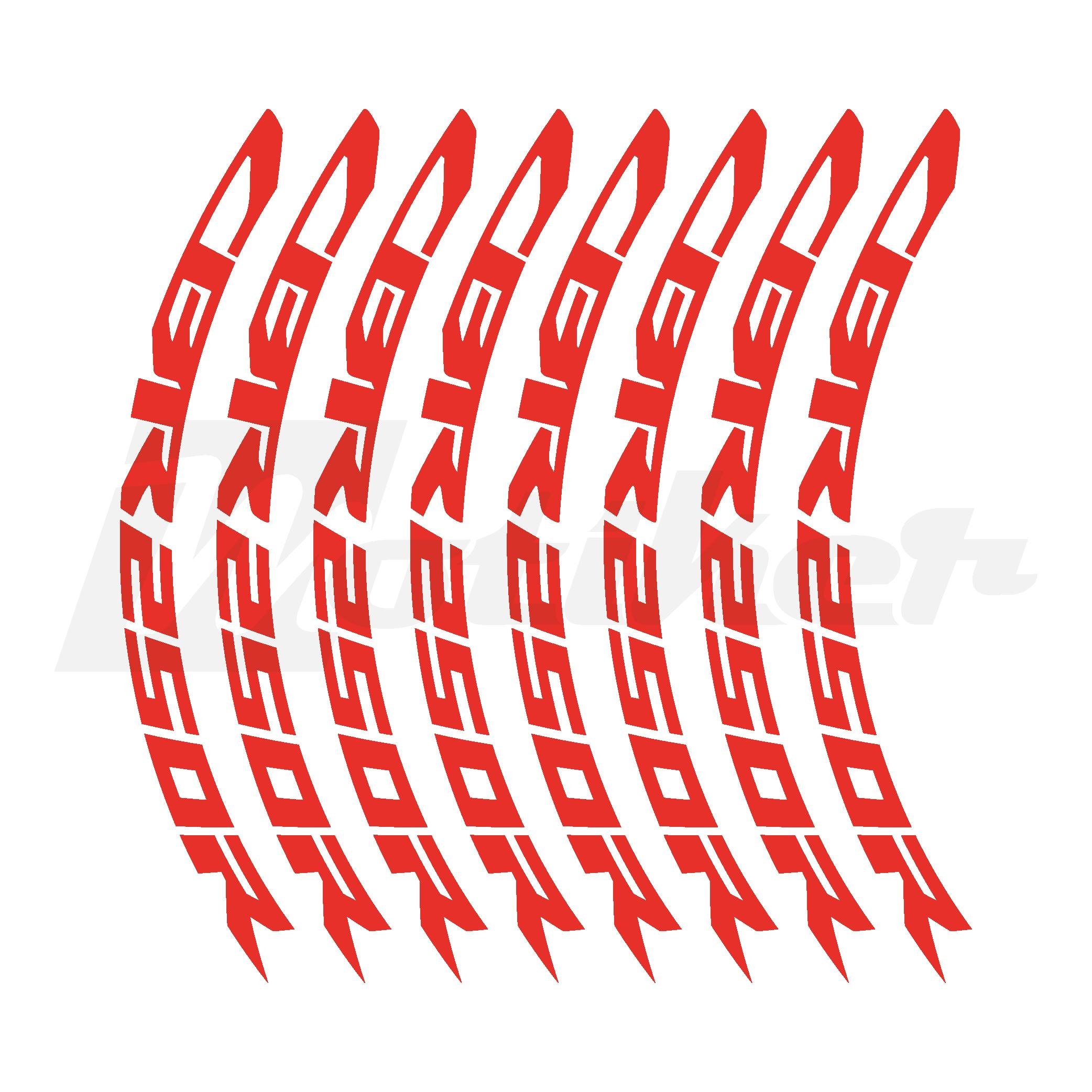 CBR250RHonda CBR250R Jant İçi Sticker Etiket Modeli Neon Turuncu (Kırmızı) Renk