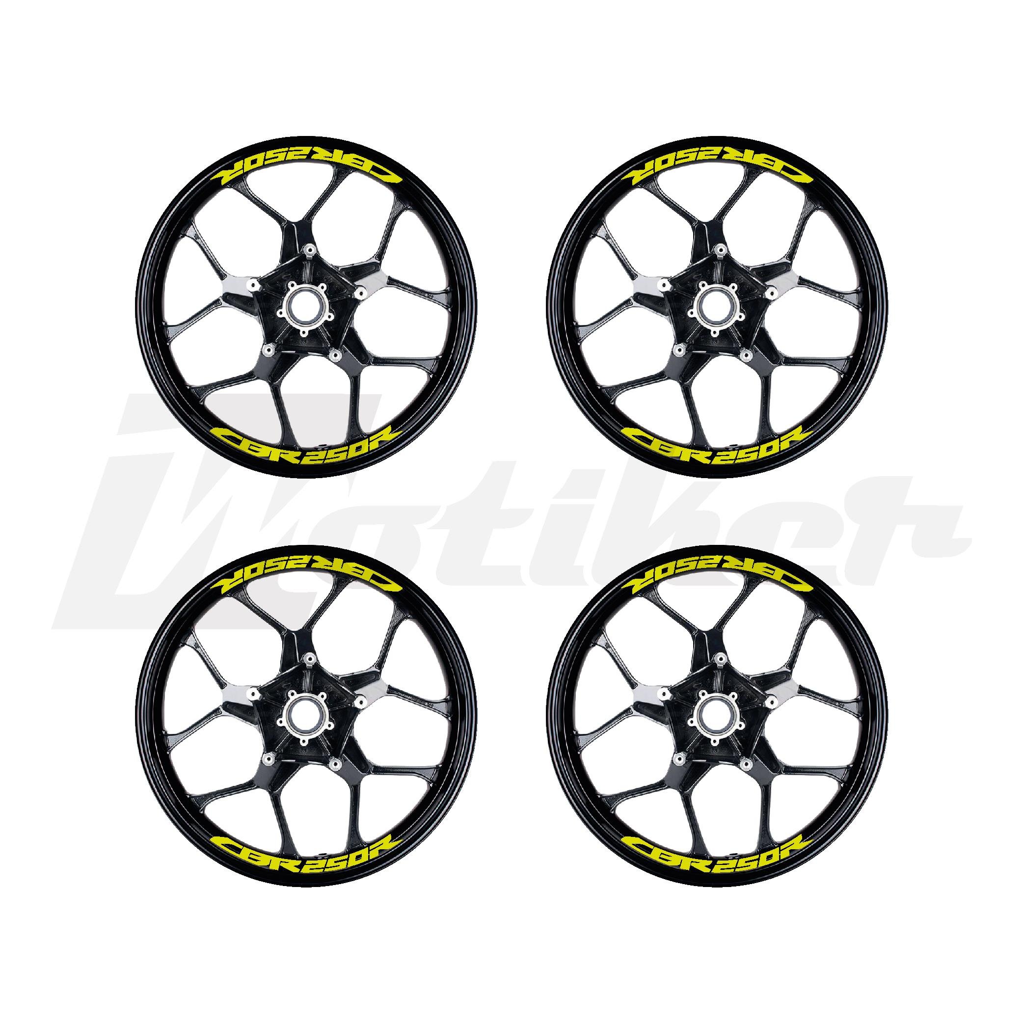 CBR250RHonda CBR250R Jant İçi Sticker Etiket Modeli Neon Sarı (Yeşil) Renk