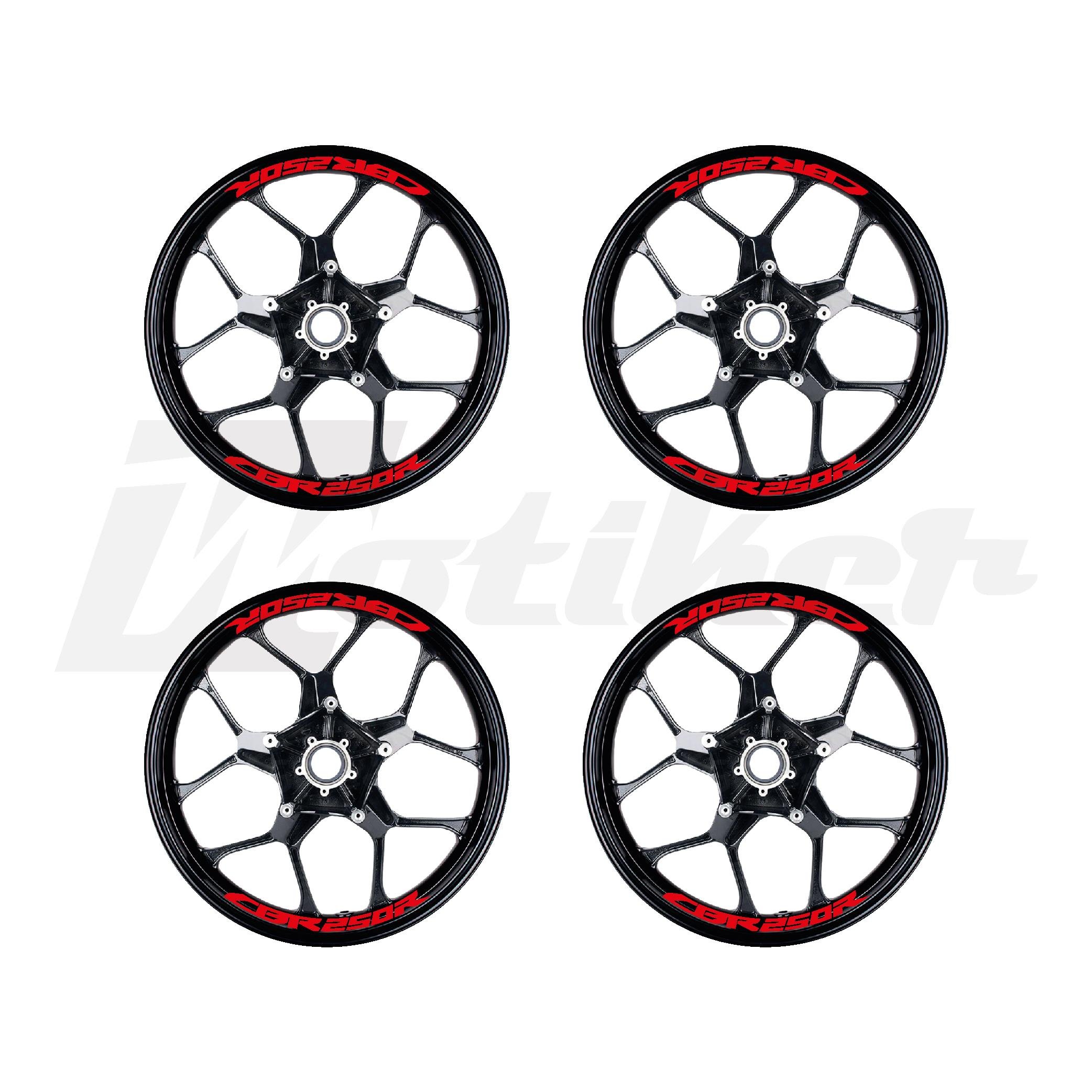 CBR250RHonda CBR250R Jant İçi Sticker Etiket Modeli Kırmızı Renk