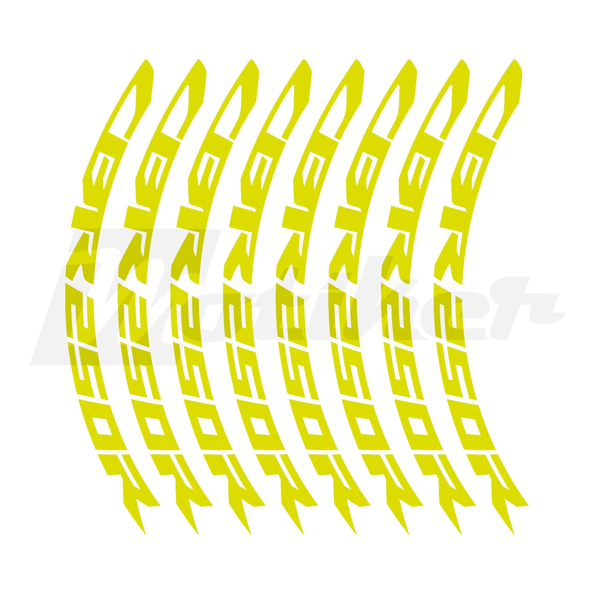 CBR250RHonda CBR250R Jant İçi Sticker Etiket Modeli Neon Sarı (Yeşil) Renk