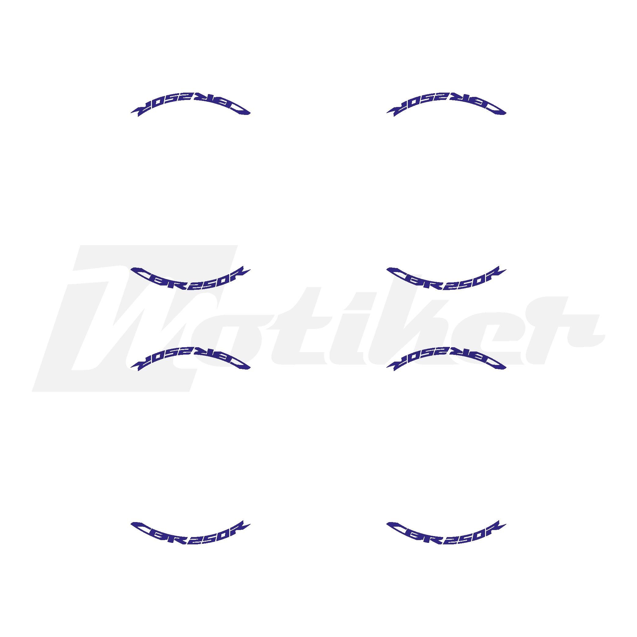 CBR250RHonda CBR250R Jant İçi Sticker Etiket Modeli Lacivert Renk