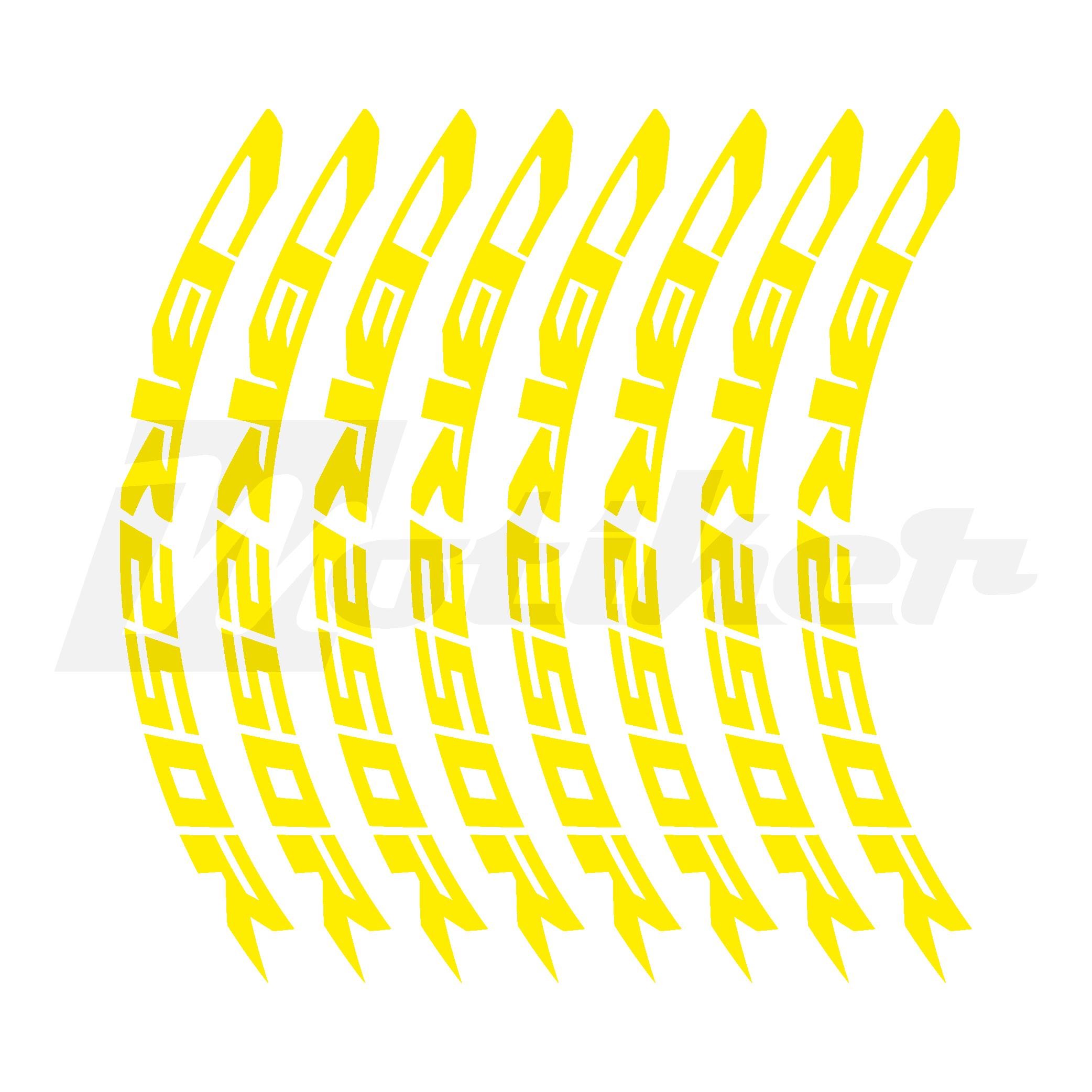 CBR250RHonda CBR250R Jant İçi Sticker Etiket Modeli Sarı Renk