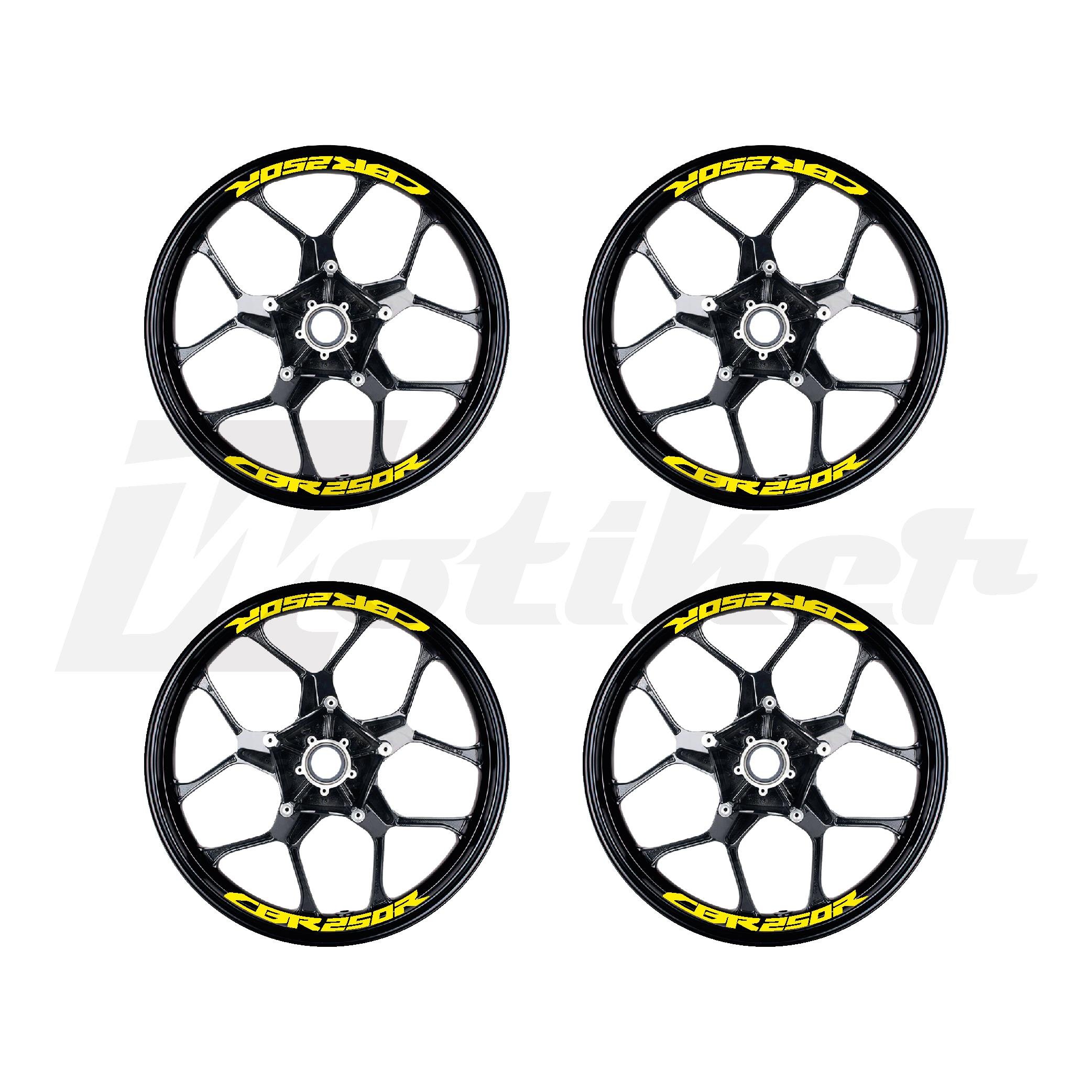 CBR250RHonda CBR250R Jant İçi Sticker Etiket Modeli Sarı Renk