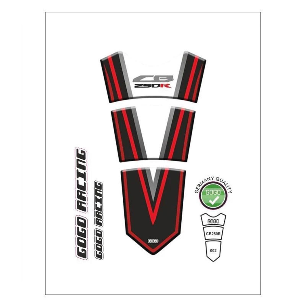 Honda CBR250R Tank Pad  Sticker Etiket Model