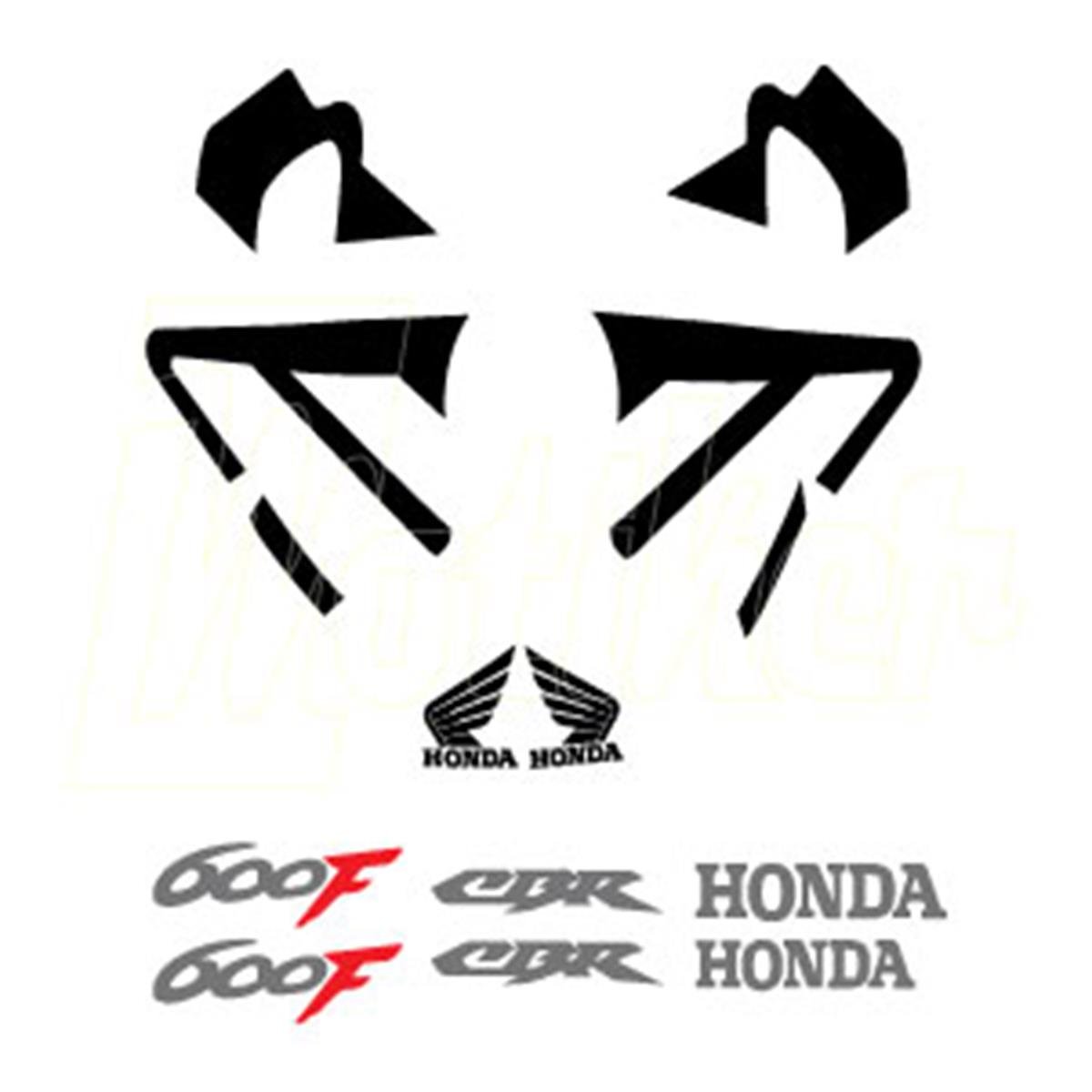 Honda CBR600 Orjinal Takım Sticker Etiket Modeli