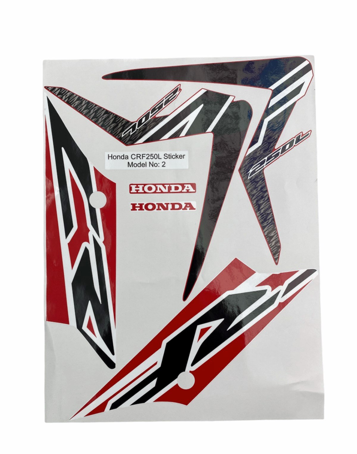 Honda CRF 250 L Etiket Seti Model:2