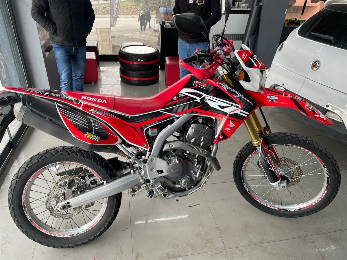 Honda CRF 250 L Karbon Kırmızı Racing Tasarım Sticker Etiket Modeli