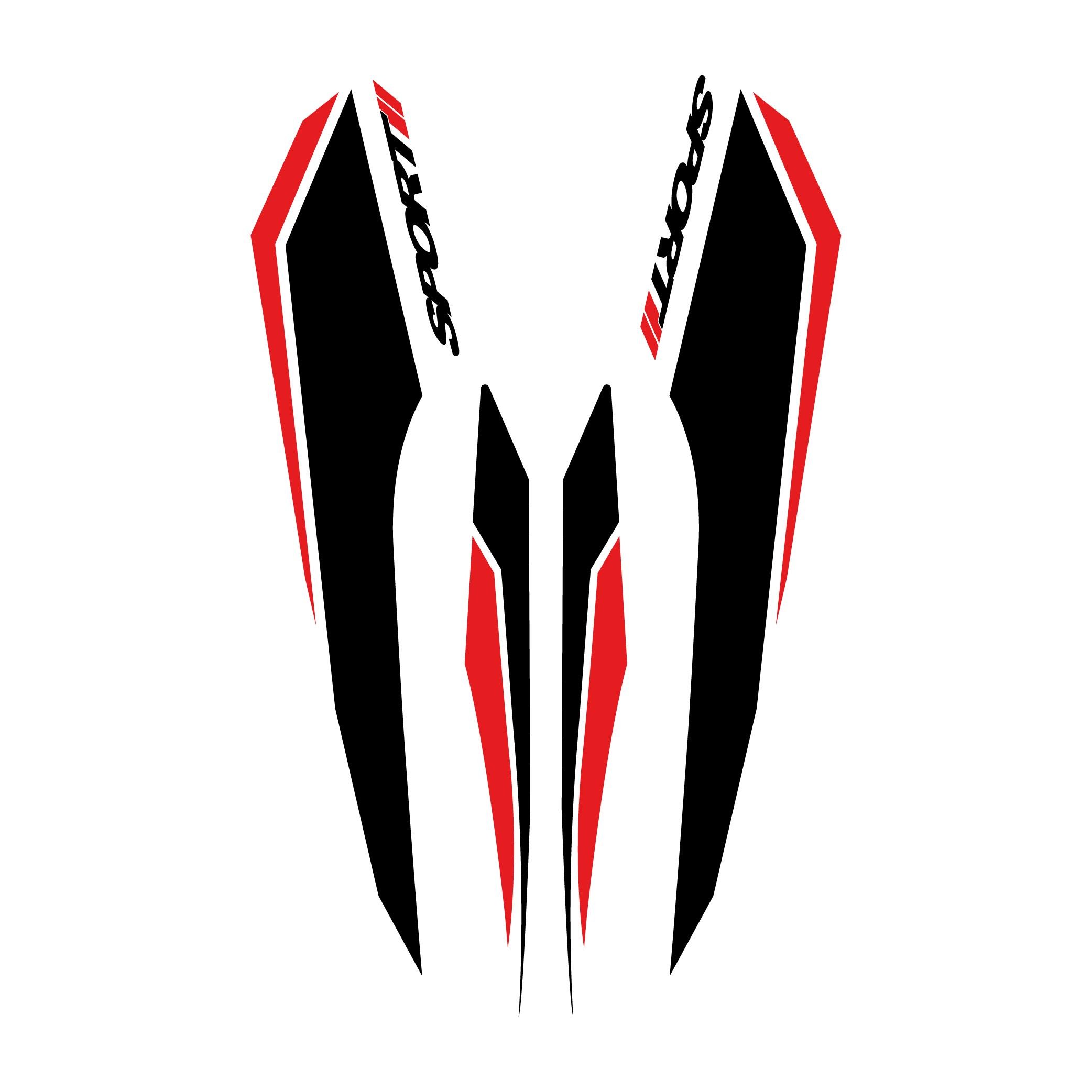 FORZA 250Honda Forza Sport 250 2024 Sticker HRC Modeli Siyah Kırmızı