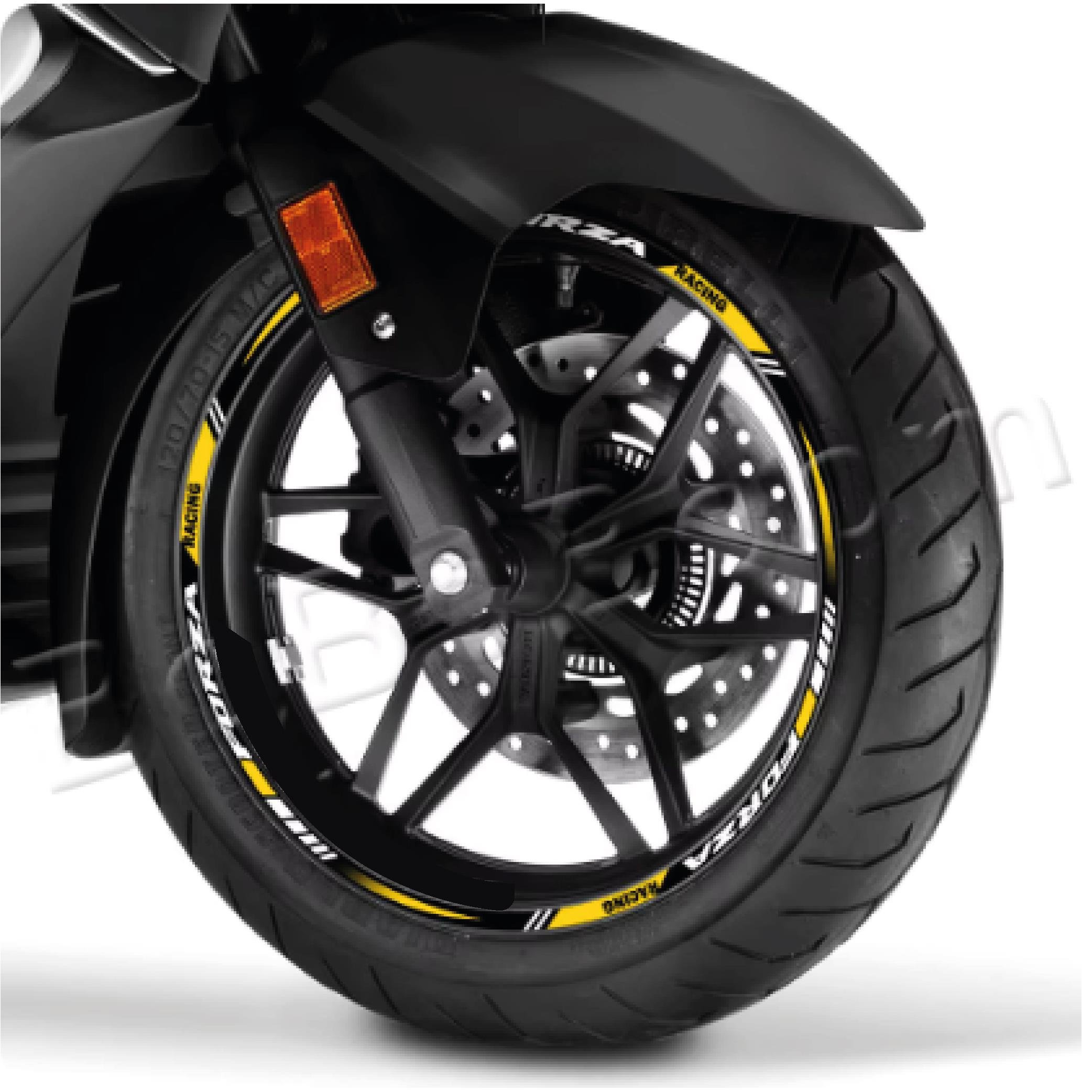 FORZAHONDA FORZA Sticker Jant Dışı Şerit Baskılı Sarı