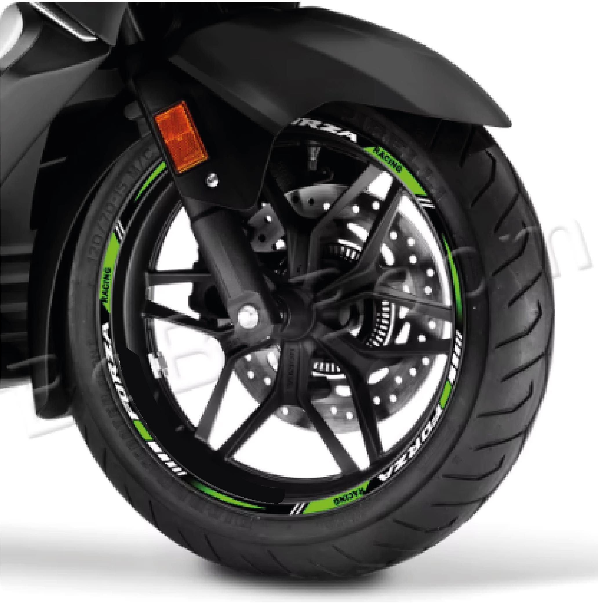 FORZAHONDA FORZA Sticker Jant Dışı Şerit Baskılı Yeşil