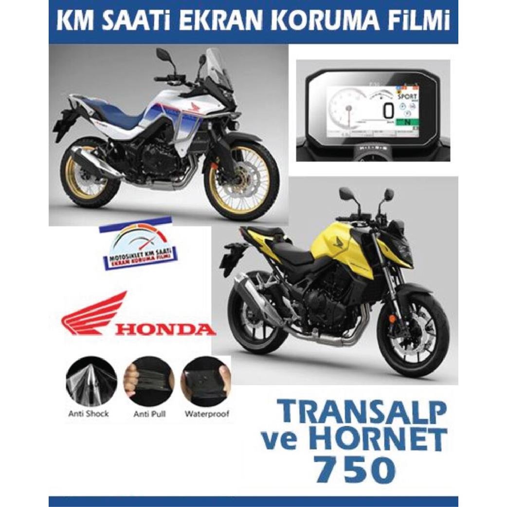 Ekran KorumasıHonda Hornet 750 / Transalp 750 Motosiklet Ekran Km Koruyucu