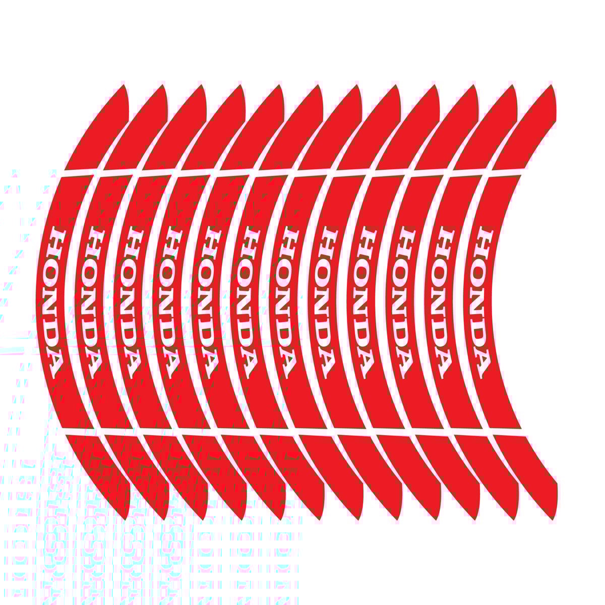 Honda İç Dış Jant Sticker