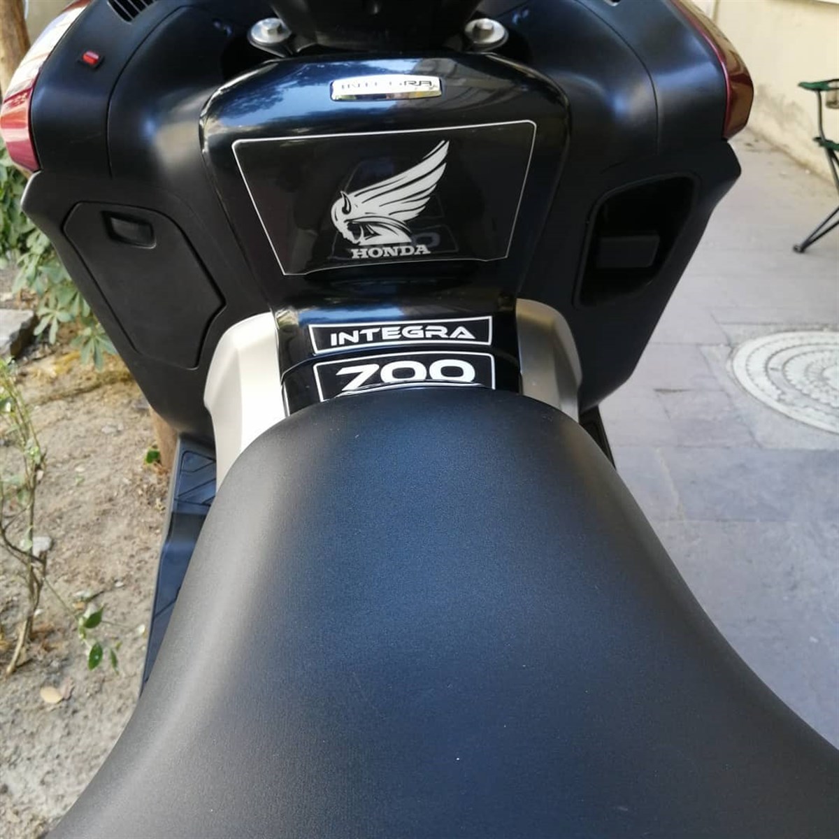 Honda İntegra 700 Tank Pad Damla Sticker Etiket Modeli