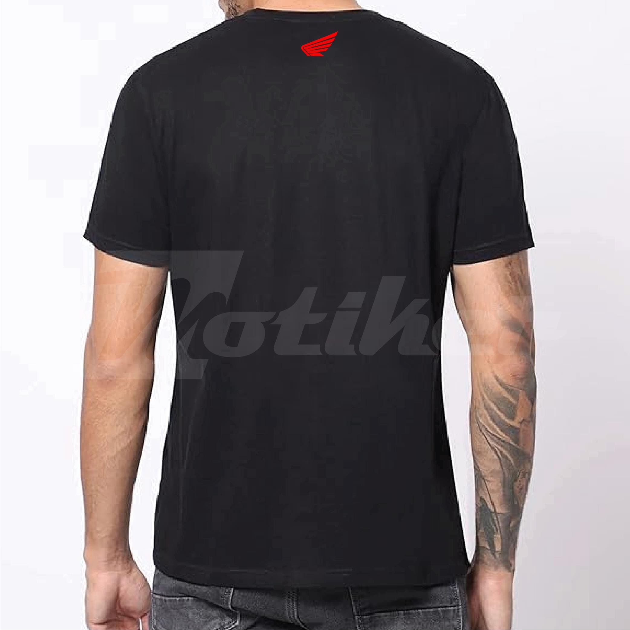 T-ShirtHonda Kanat Tasarım Motorcu Tişörtü Kırmızı