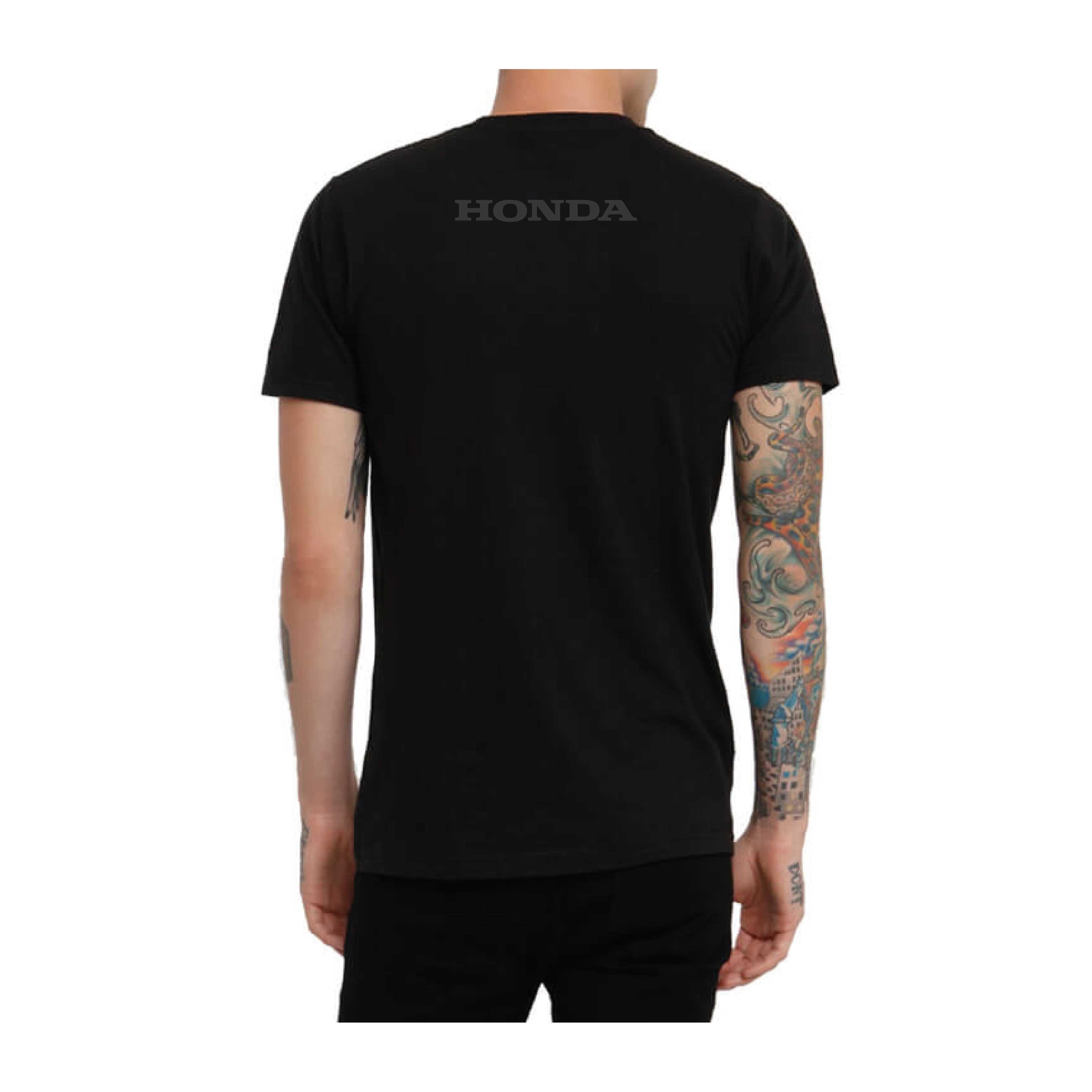 Honda Logolu Gri Baskılı Tshirt Modeli 3