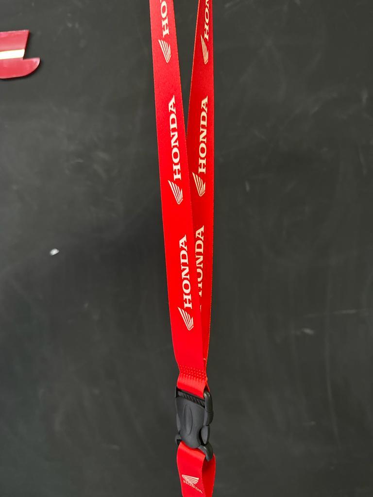 Honda Logolu Kırmızı Baskılı Boyun Askısı