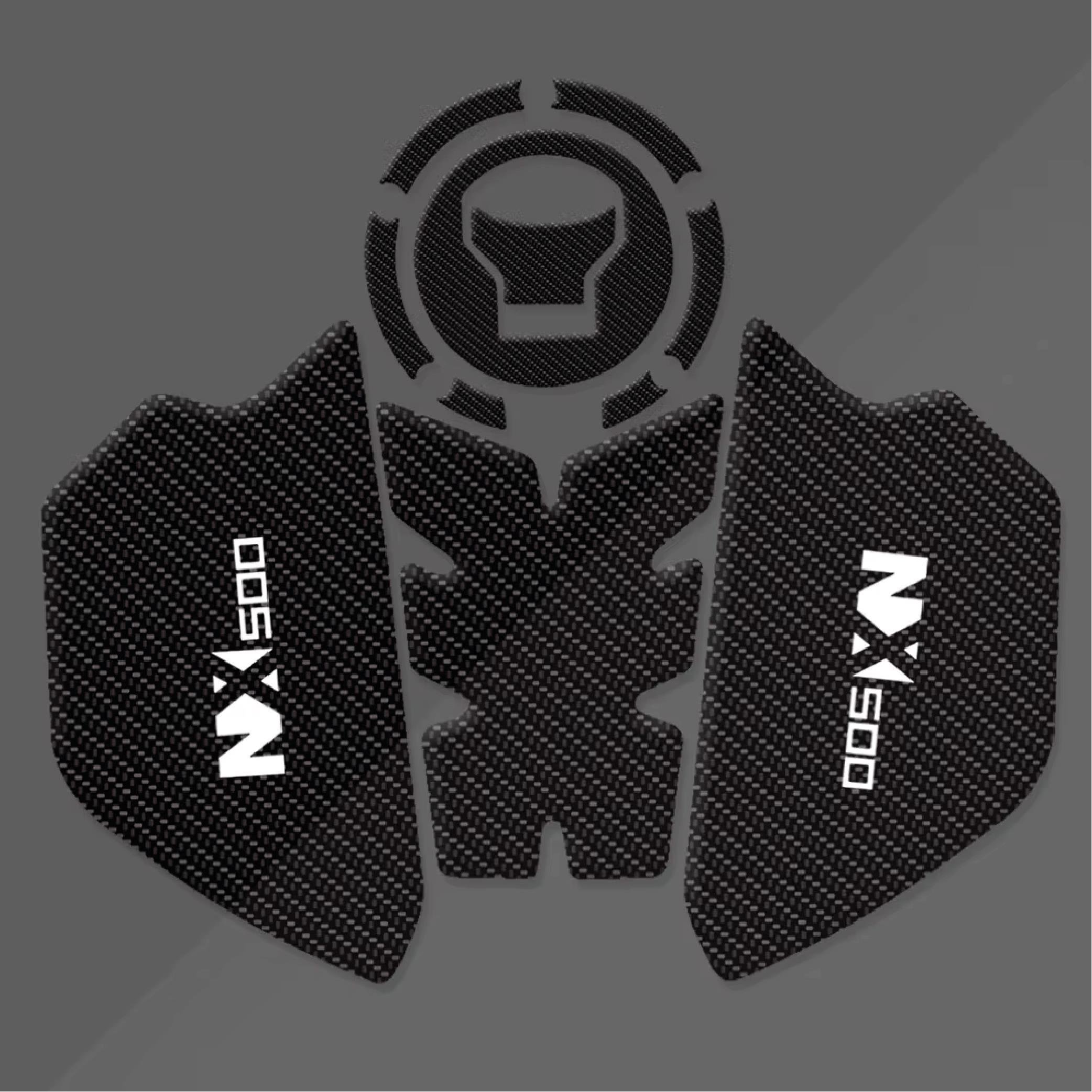 HONDAHonda NX500 Tank Pad KARBON BEYAZ YAZILI Sticker Koruma 2024-2025