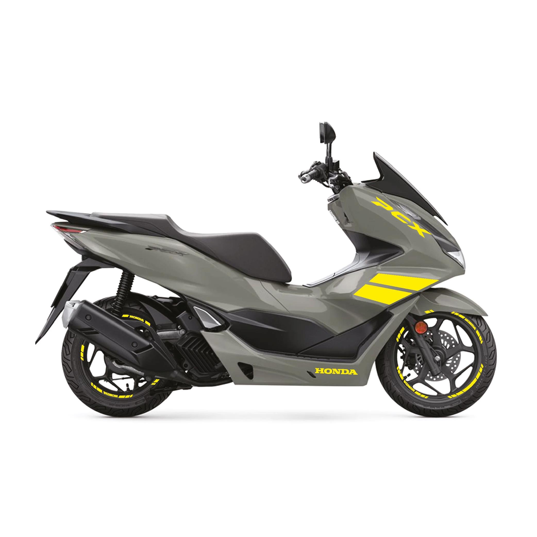 PCXHonda PCX 2021-2024 Açık Sarı Parçalı Takım Stikcer Etiket Modeli