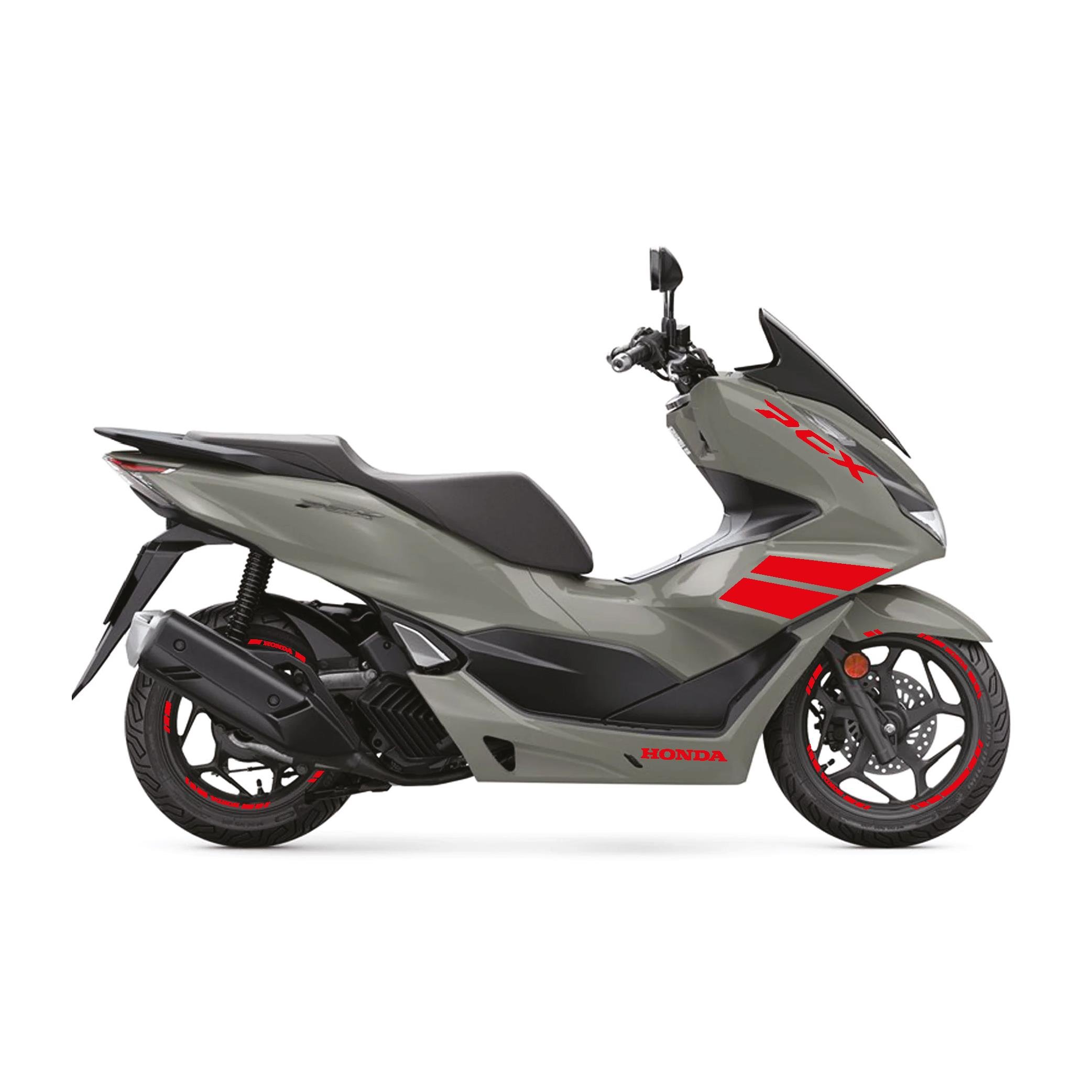 PCXHonda PCX 2021-2024 Kırmızı Parçalı Takım Stikcer Etiket Modeli