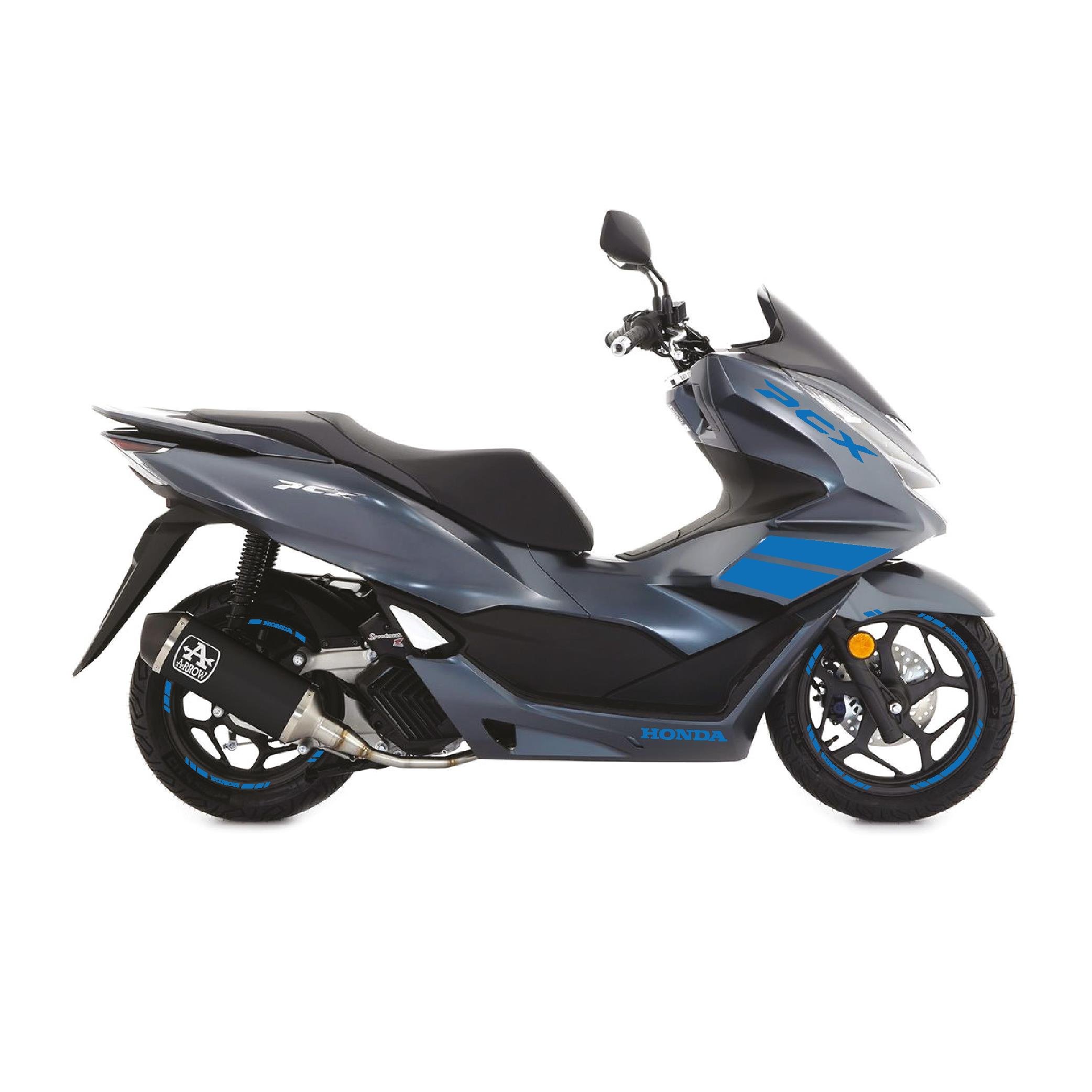 PCXHonda PCX 2021-2024 Mavi Parçalı Takım Stikcer Etiket Modeli