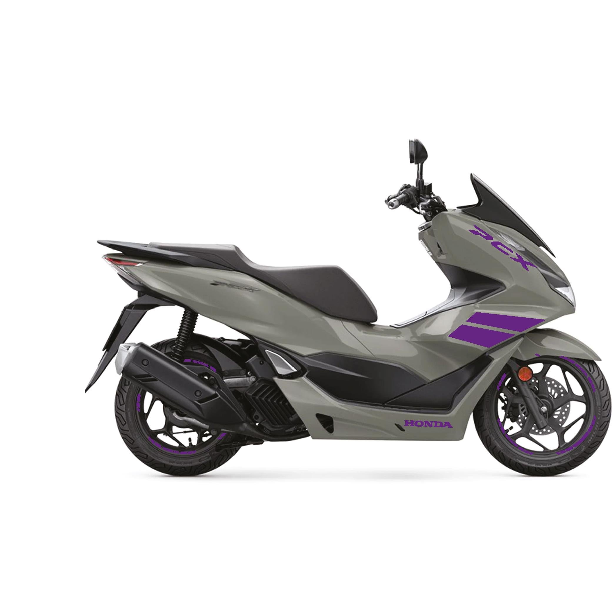 PCXHonda PCX 2021-2024 Mor Parçalı Takım Stikcer Etiket Modeli